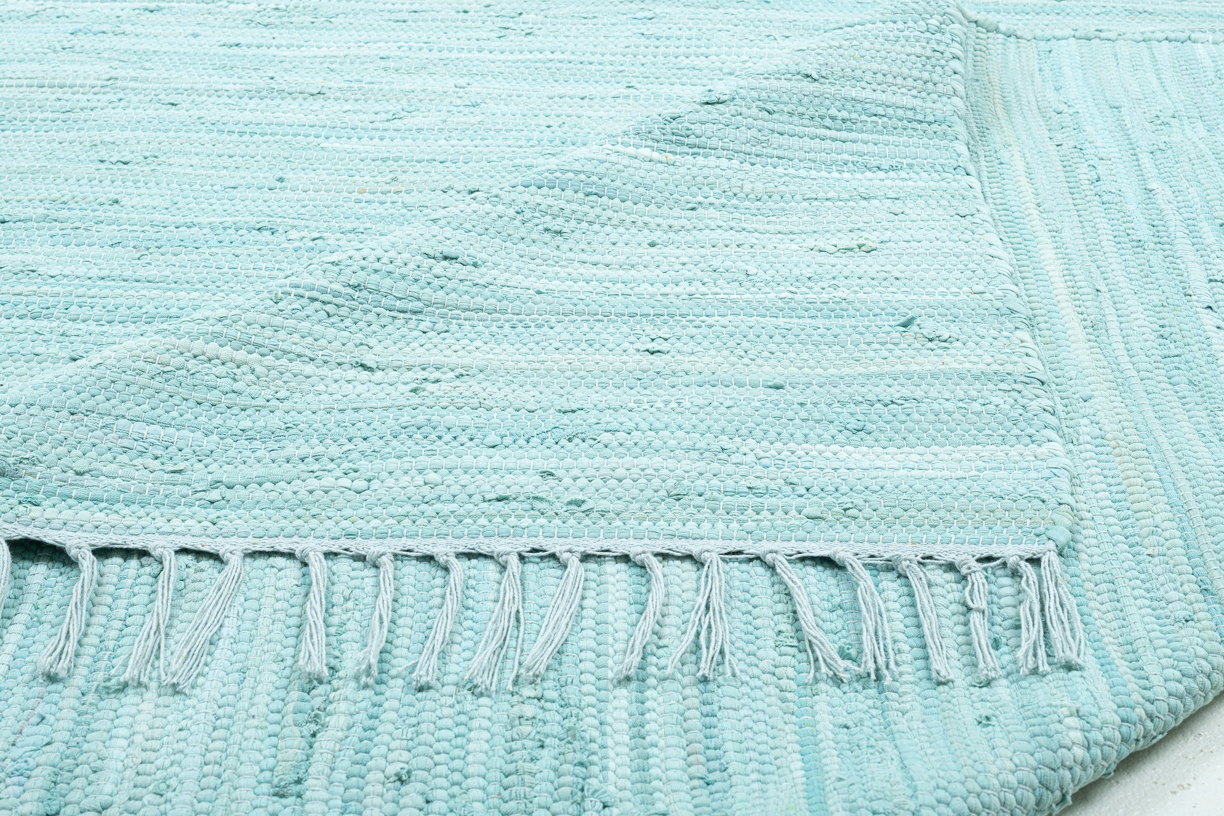 | Flachgewebe, rechteckig, Baumwolle, online Teppich, Teppich »Happy Handweb Fransen THEKO mit Jelmoli-Versand handgewebt, shoppen Cotton«, reine