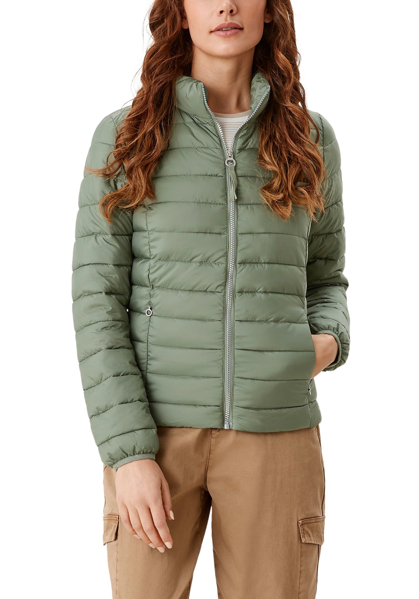 s.Oliver Steppjacke ohne Kapuze mit Stehkragen