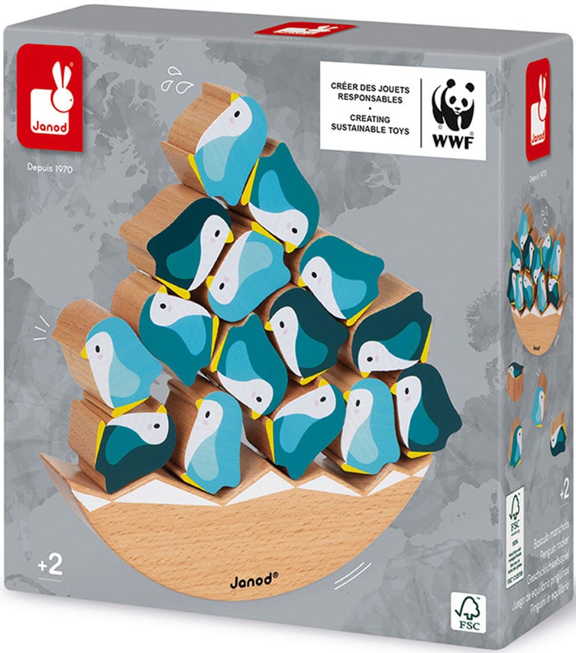 Janod Spiel »WWF® Schaukel-Pinguine«, FSC®- schützt Wald - weltweit