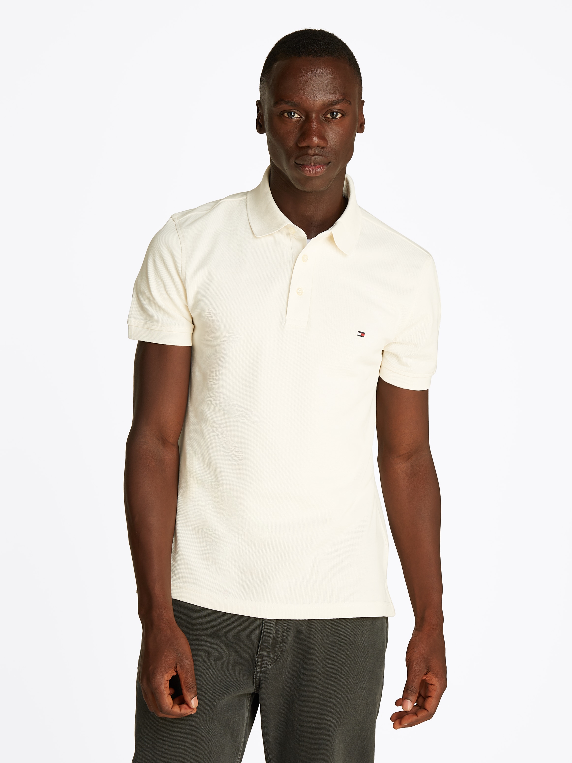 Tommy Hilfiger Poloshirt »1985 SLIM POLO«, aus leicht strukturiertem Piqué-Material