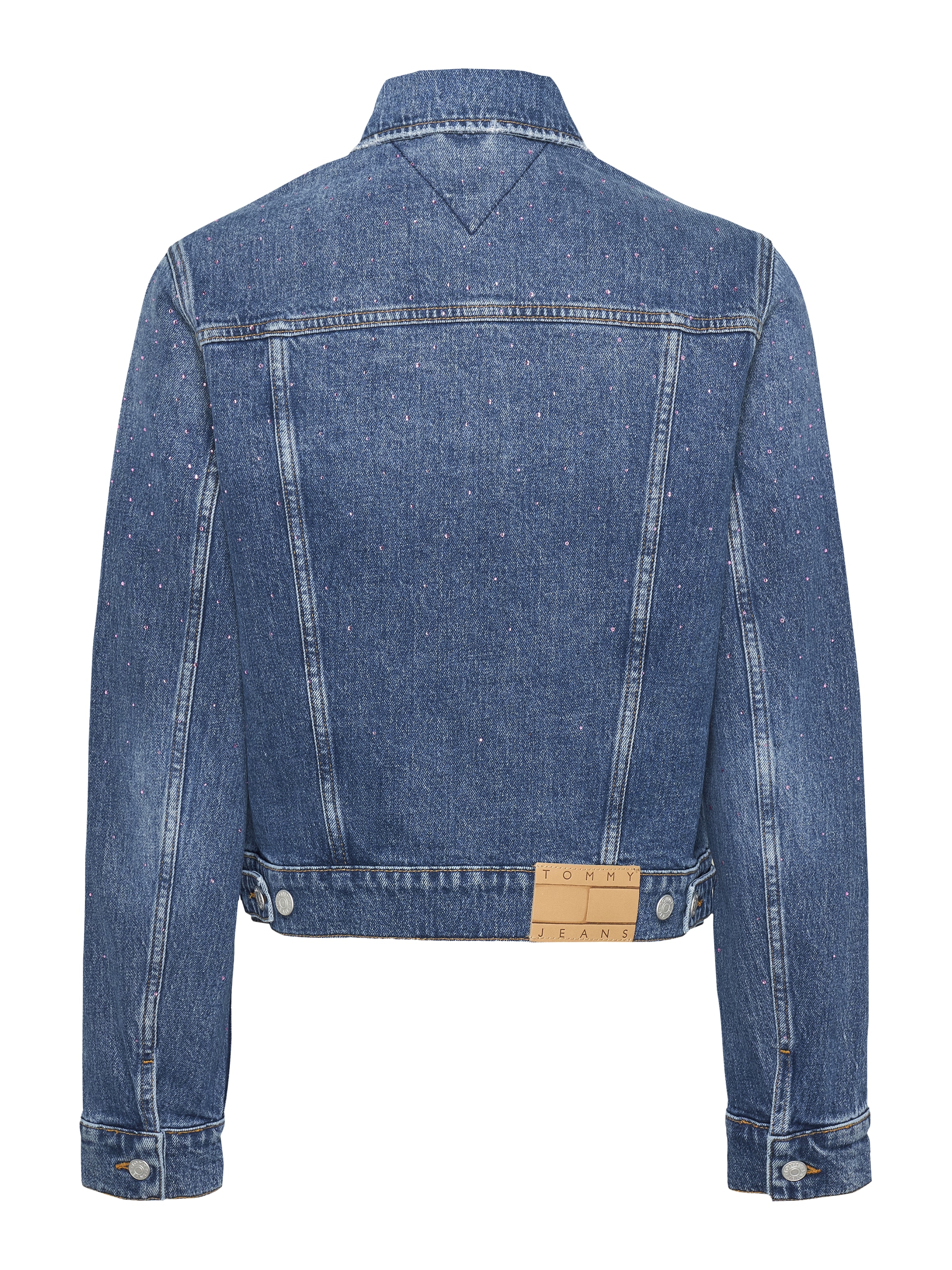 Tommy Jeans Jeansjacke »CLASSIC TRUCKER JACKET AI6136«, mit typischen Trucker Details, mit Schmucksteinen