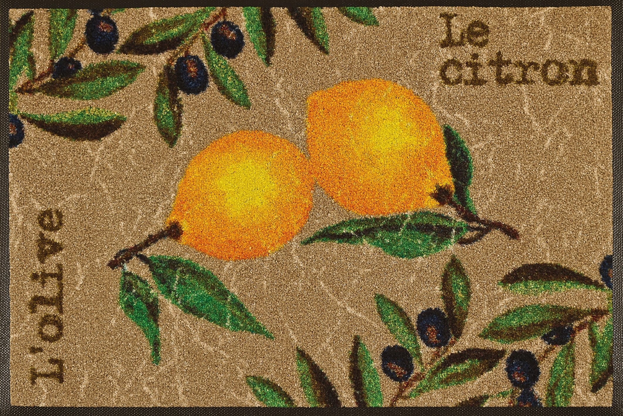 wash+dry by Kleen-Tex Fussmatte Oliven online Jelmoli-Versand rechteckig, Zitronen, kaufen | »Le Citron«, waschbar rutschhemmend, Motiv & Schmutzfangmatte