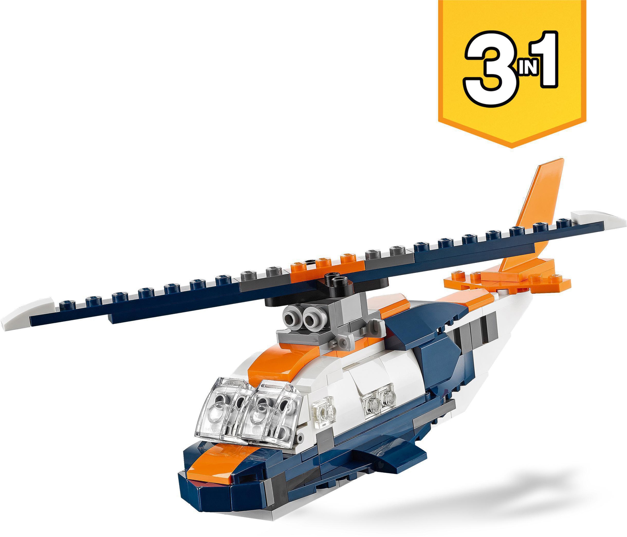 LEGO® Konstruktionsspielsteine »Überschalljet (31126), LEGO® Creator 3in1«, (215 St.), Made in Europe