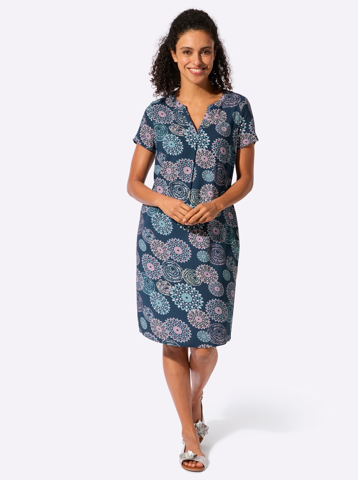 Inspirationen Druckkleid »Druck-Kleid« Eingrifftaschen