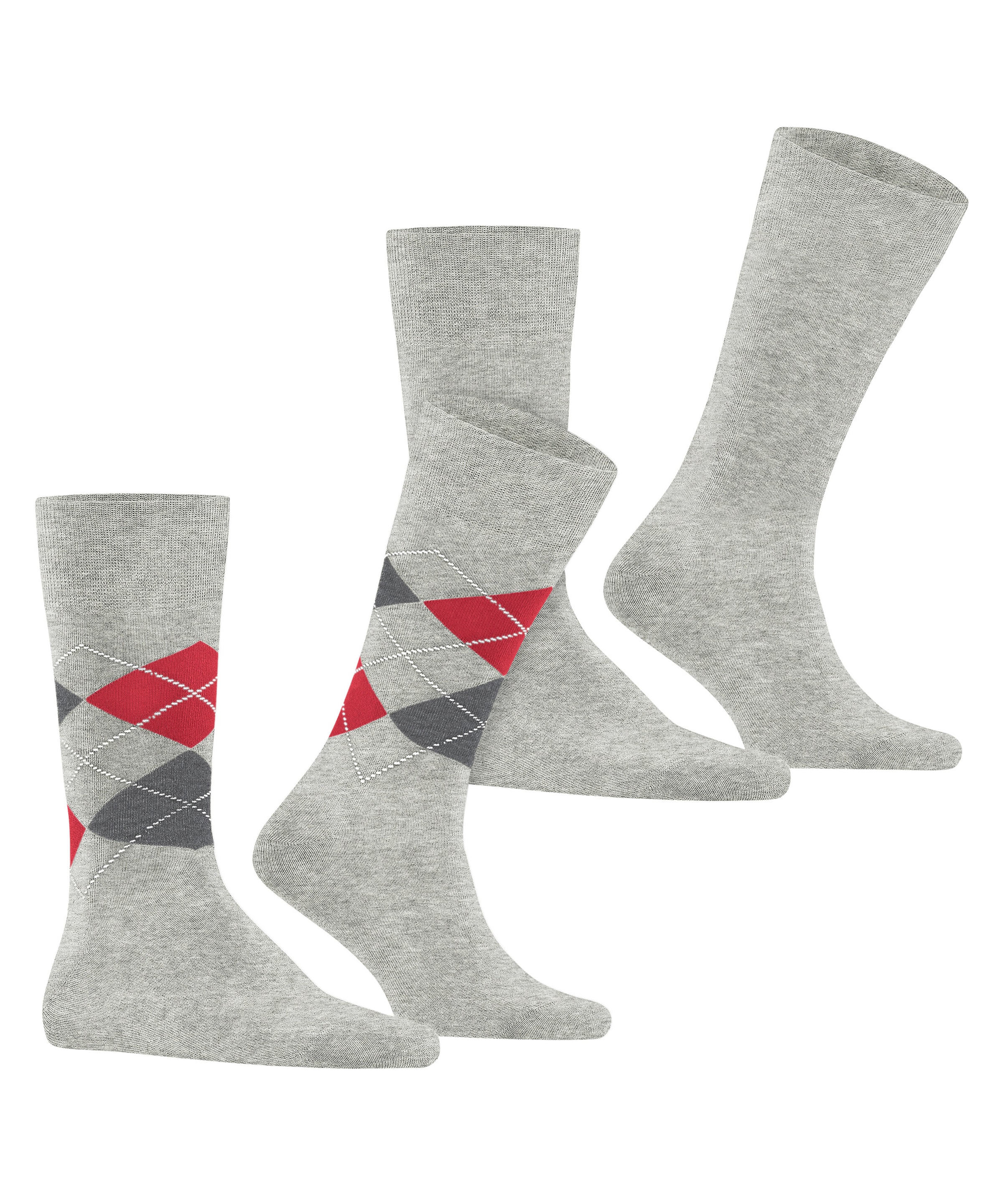 Burlington Socken »Everyday Argyle Mix«, (2 Paar), meliert, klassisches Design, passend von Gr. 40-46