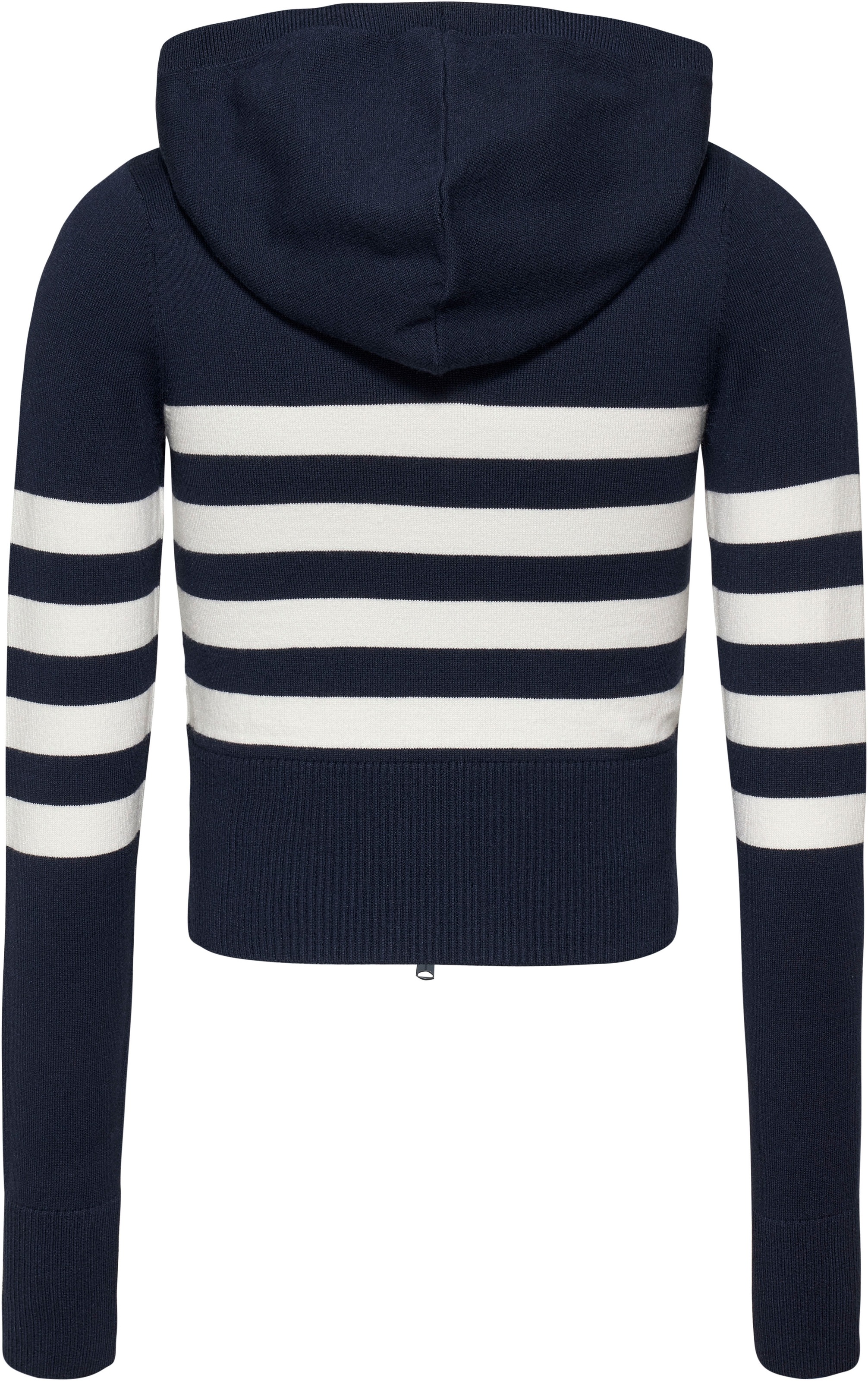 Tommy Jeans Sweatjacke »TJW STRIPE ZIP THRU BADGE HOOD«, mit Tommy Jeans Flagge