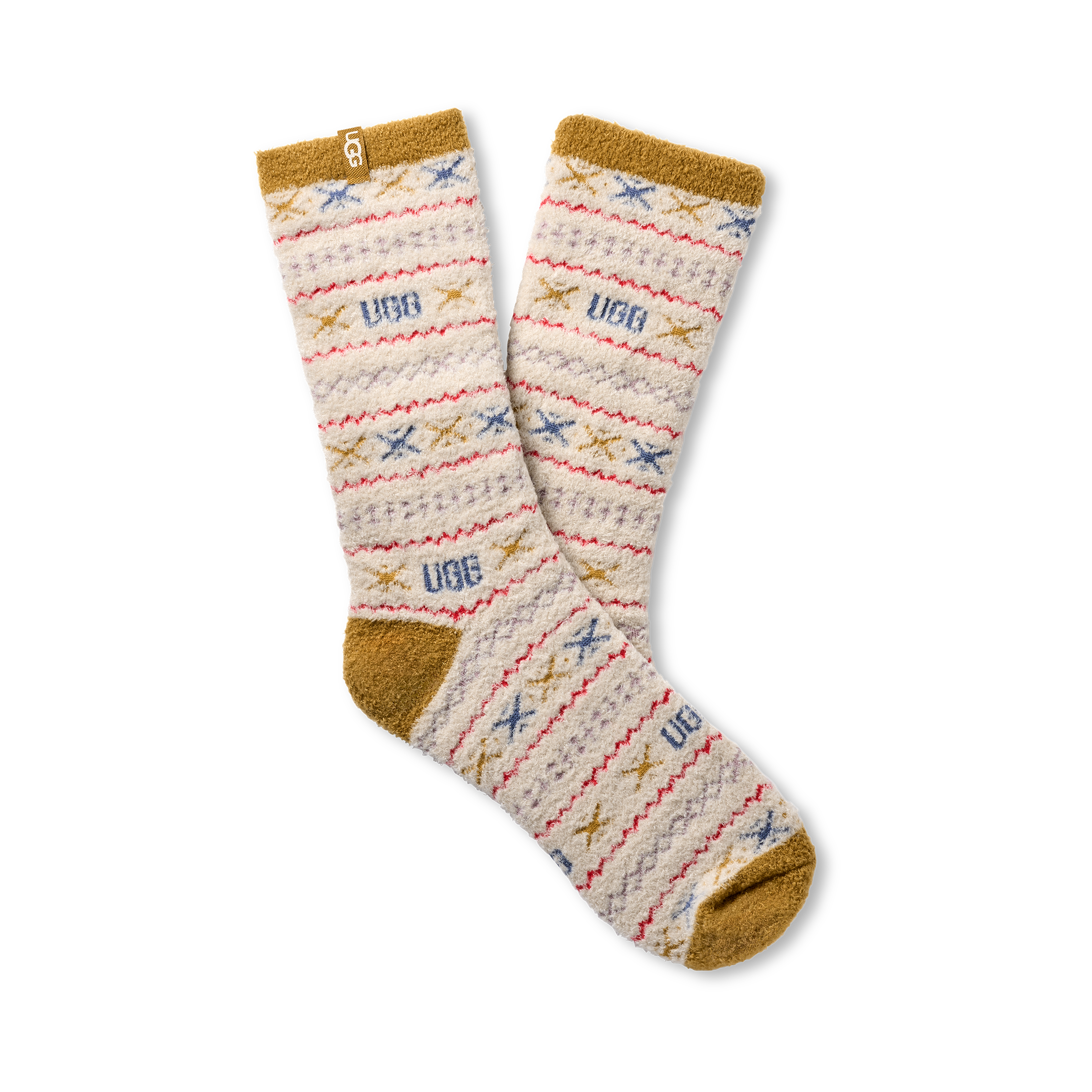 UGG Kuschelsocken »Leslie Graphic Crew Sock«, (1 Paar), Regular fit