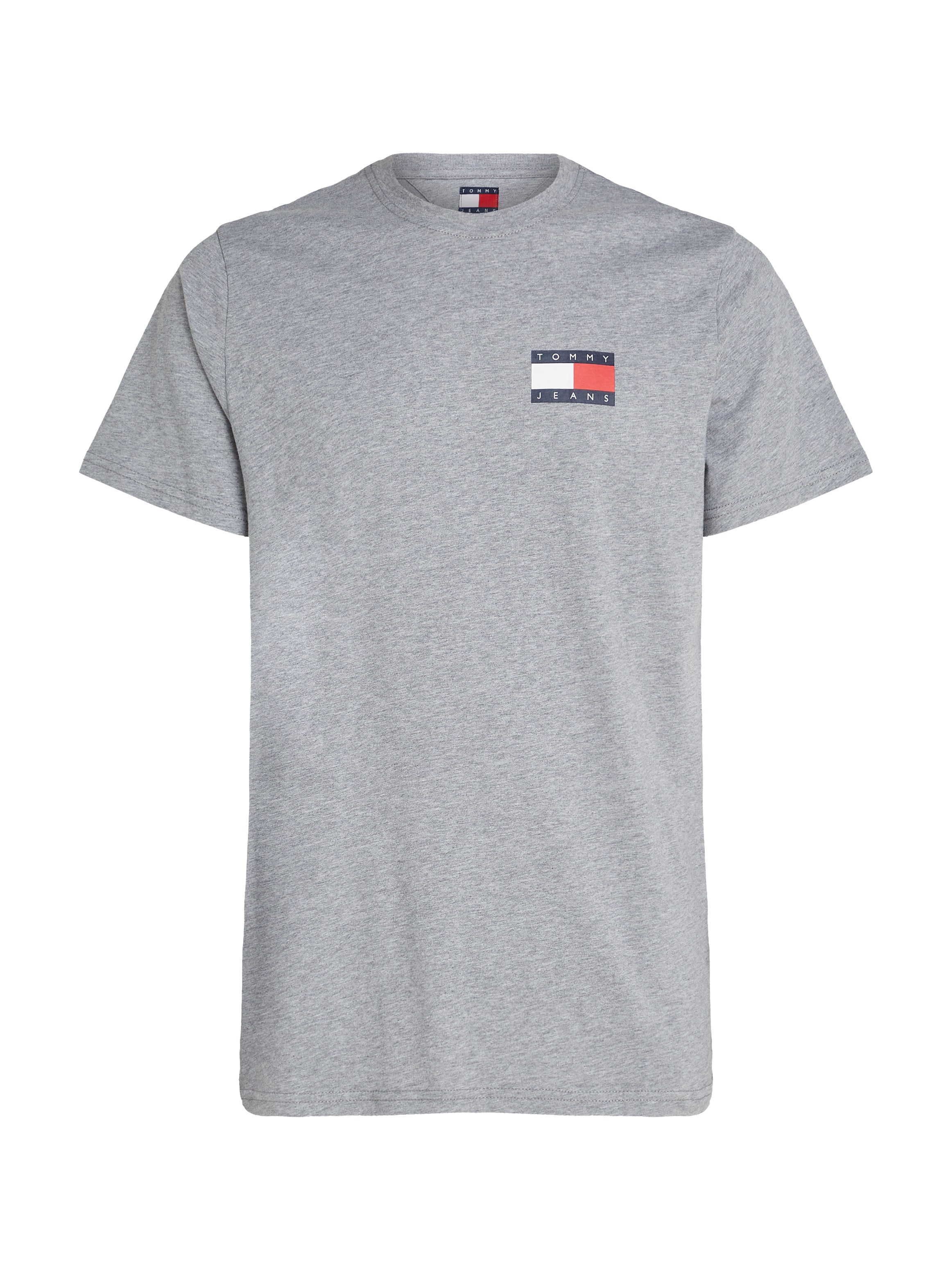 Tommy Jeans T-Shirt »TJM SLIM ESSENTIAL FLAG TEE EXT«, Mit Rundhalsausschnitt
