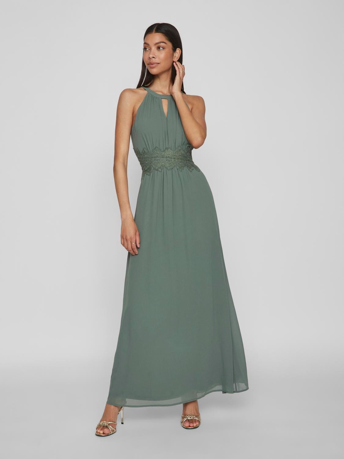 Maxikleid »VIMILINA HALTERNECK MAXI DRESS - NOOS«