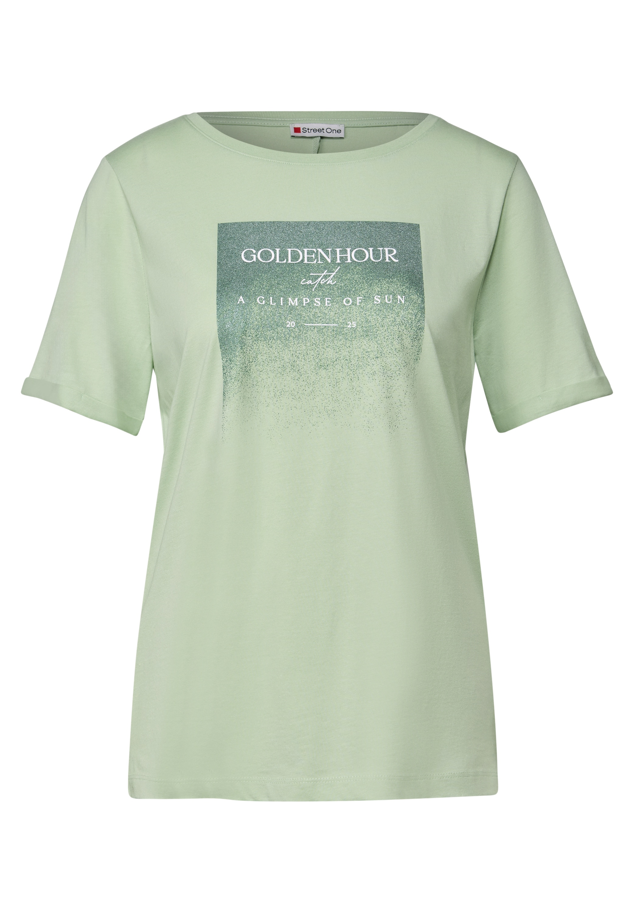 STREET ONE T-Shirt, mit Schimmer-Print