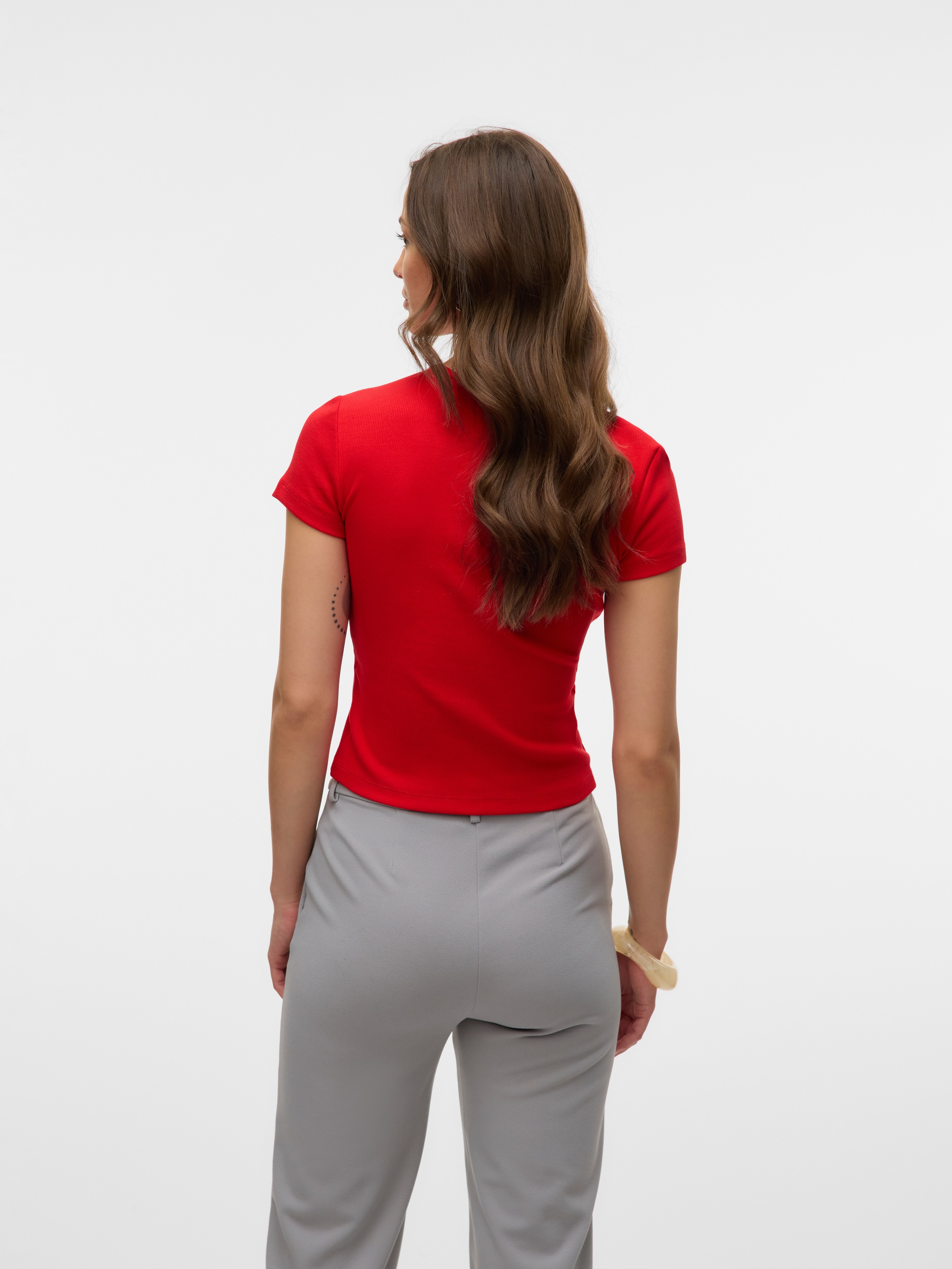 Vero Moda Rundhalsshirt »VMCHLOE SS SHORT TOP JRS NOOS«