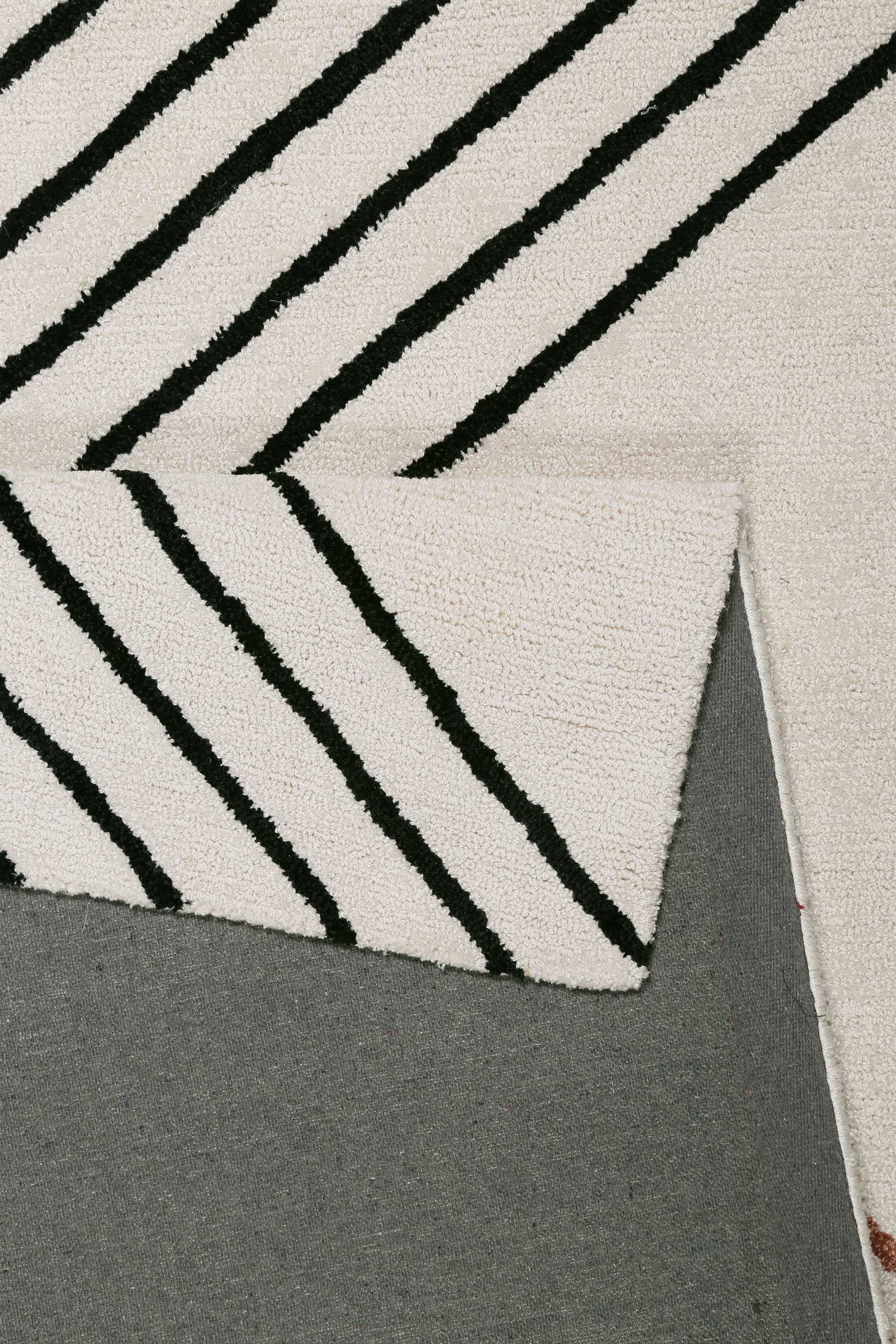 Esprit Teppich »Bass  ESP-39865«, rechteckig, 8 mm Höhe, modern, nachhaltig, handgetuftet, Linien Muster, Wohn-, Schlafzimmer