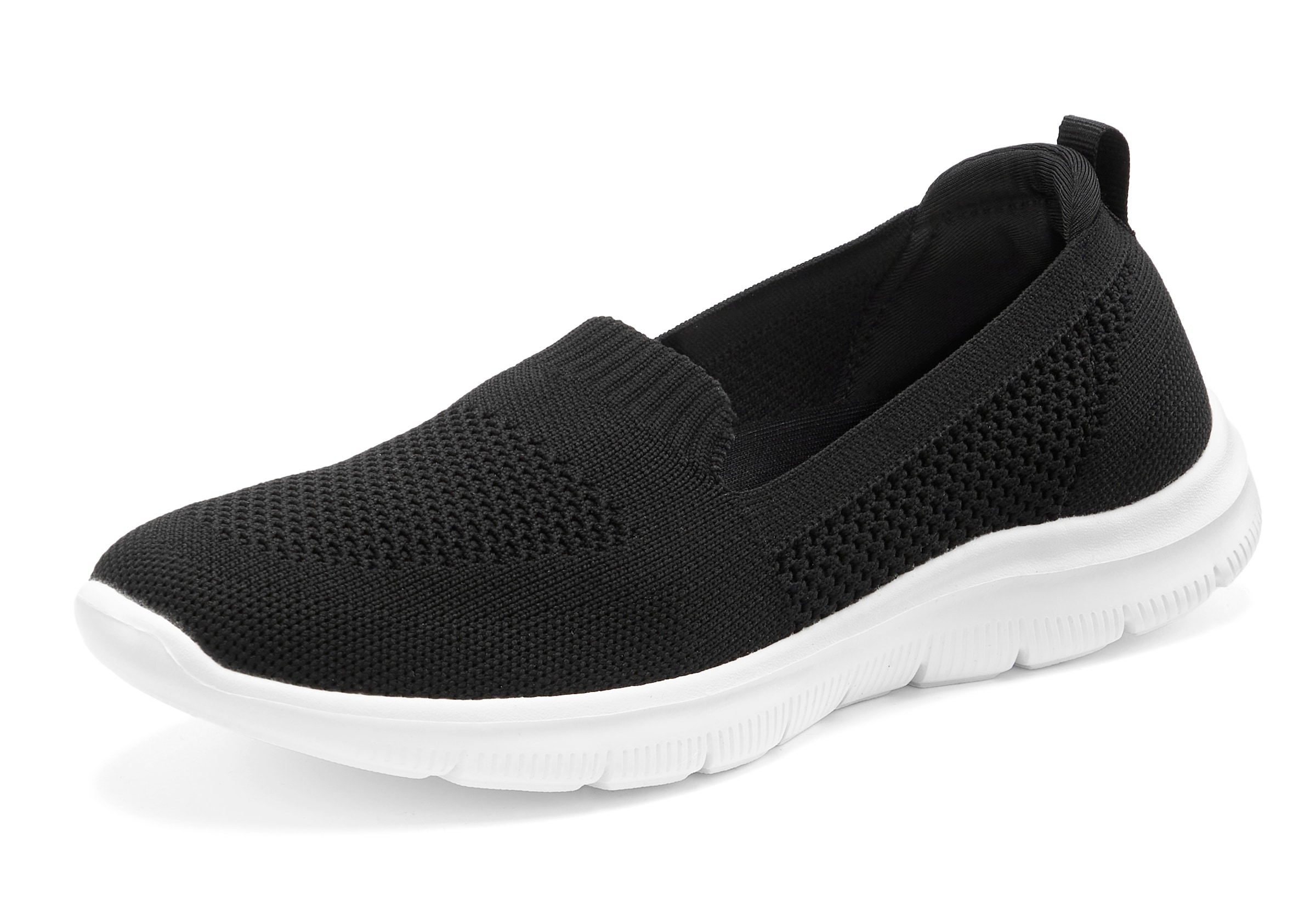 LASCANA Slipper, Slip-On-Sneaker, Halbschuh, ultraleichter Sneaker, VEGAN