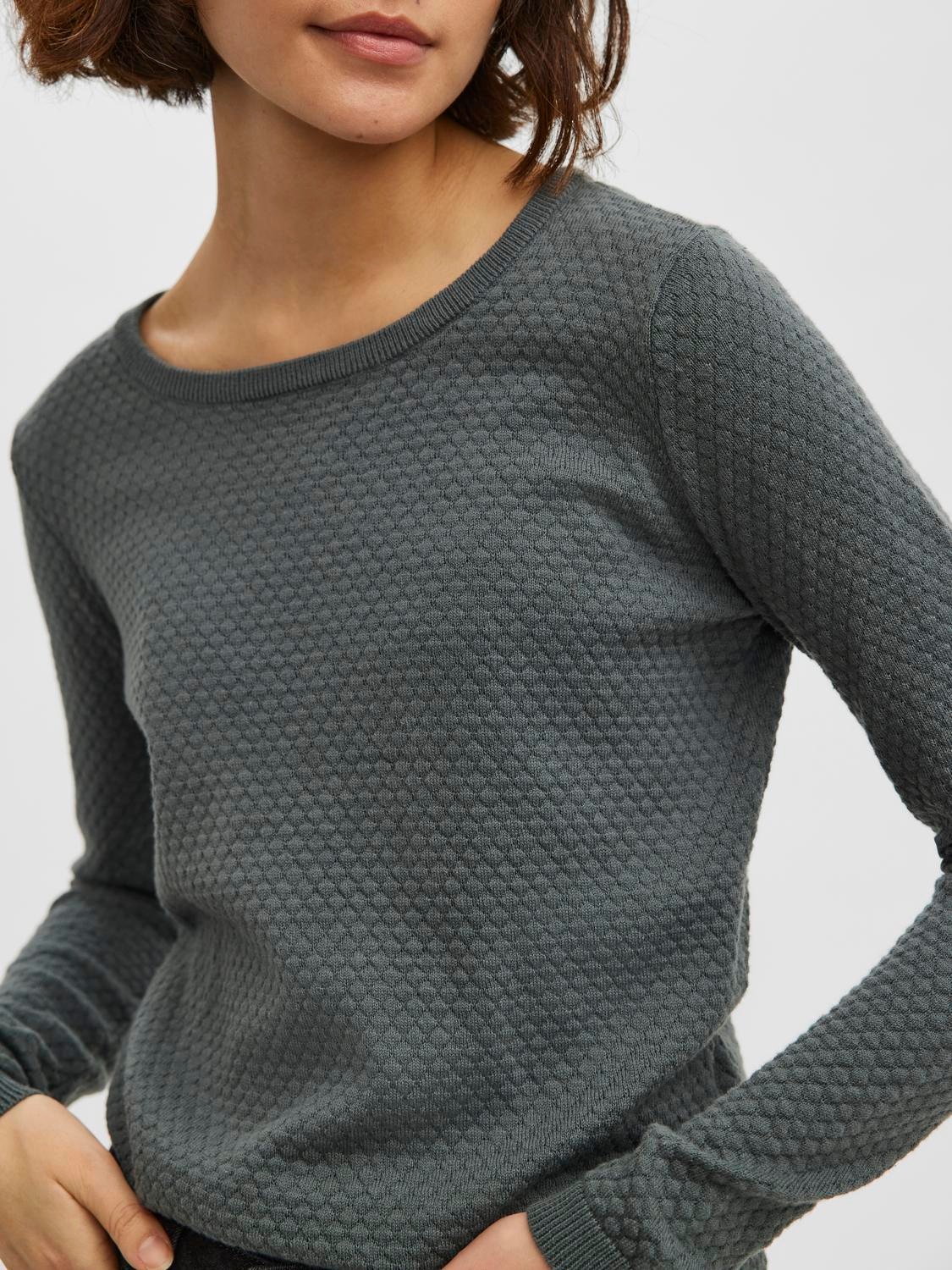 Vero Moda Rundhalspullover »VMCARE STRUCTURE LS O-NECK BLOU NOOS«
