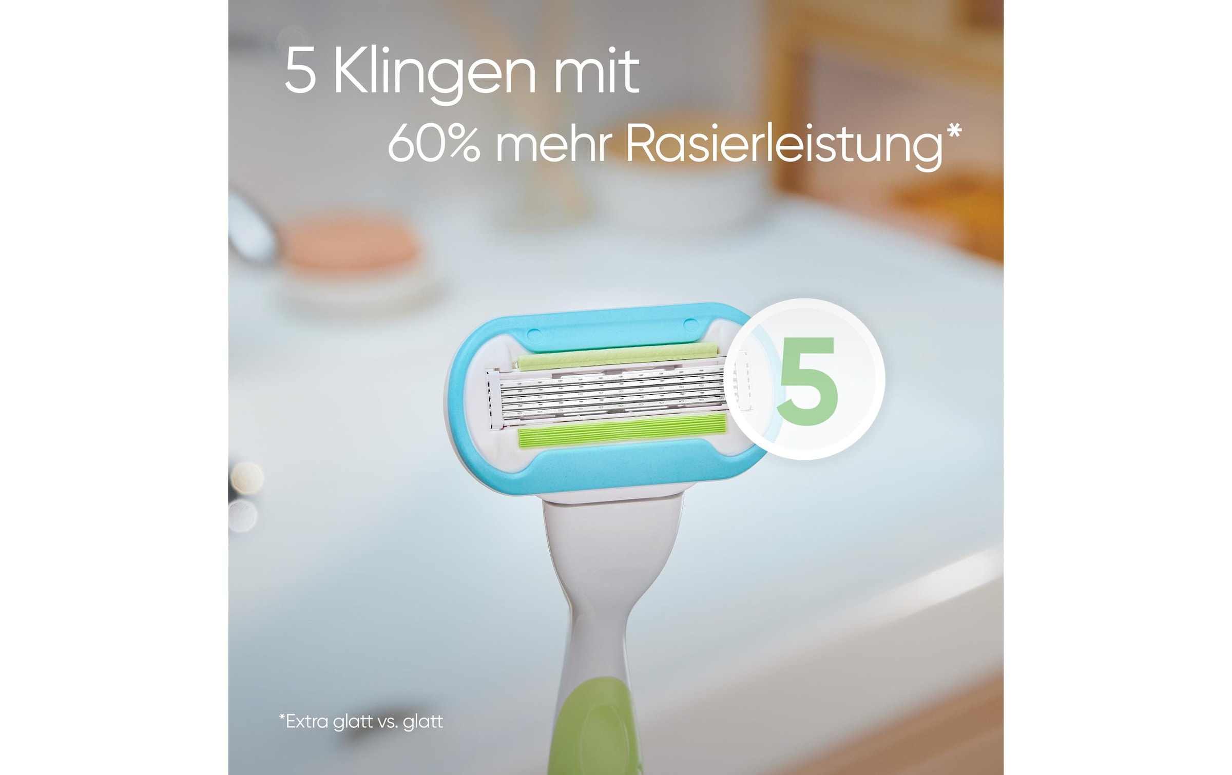 Gillette Venus Rasierklingen »Rasierklingen Extra Smooth 8 Stück«, (8 tlg.)