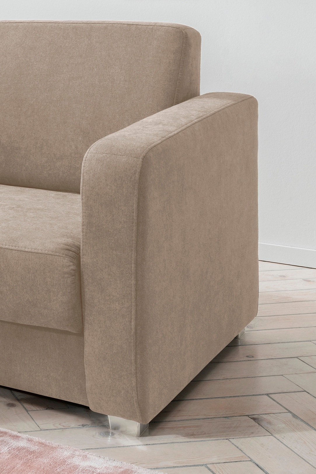 INOSIGN Schlafsofa »Mia Problemlöser Sofa, Einzelauszug, Bettsofa, zeitlos und bequem«, mit 2 Einzelauszügen als Längsschläfer