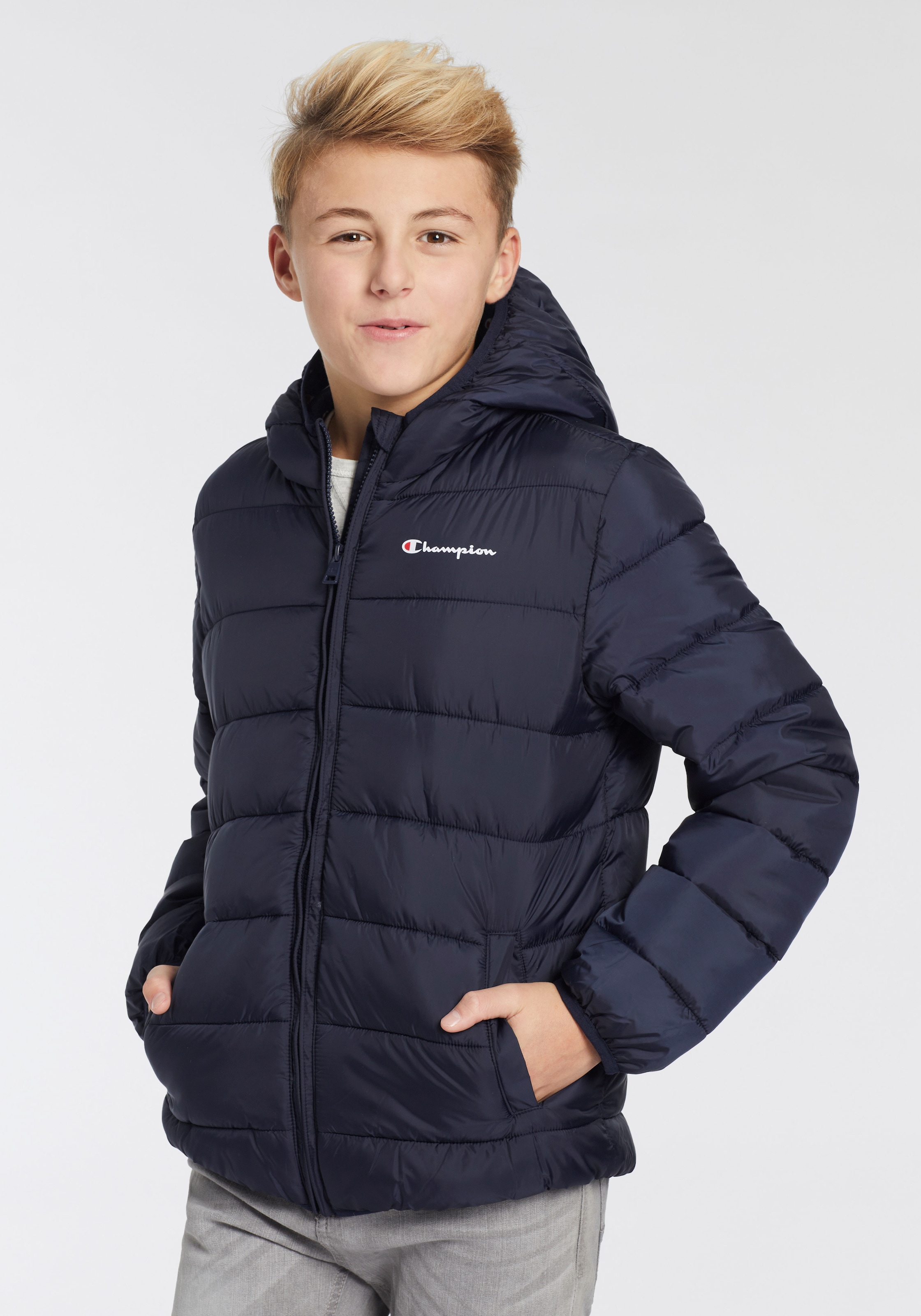 Champion Steppjacke, mit Kapuze