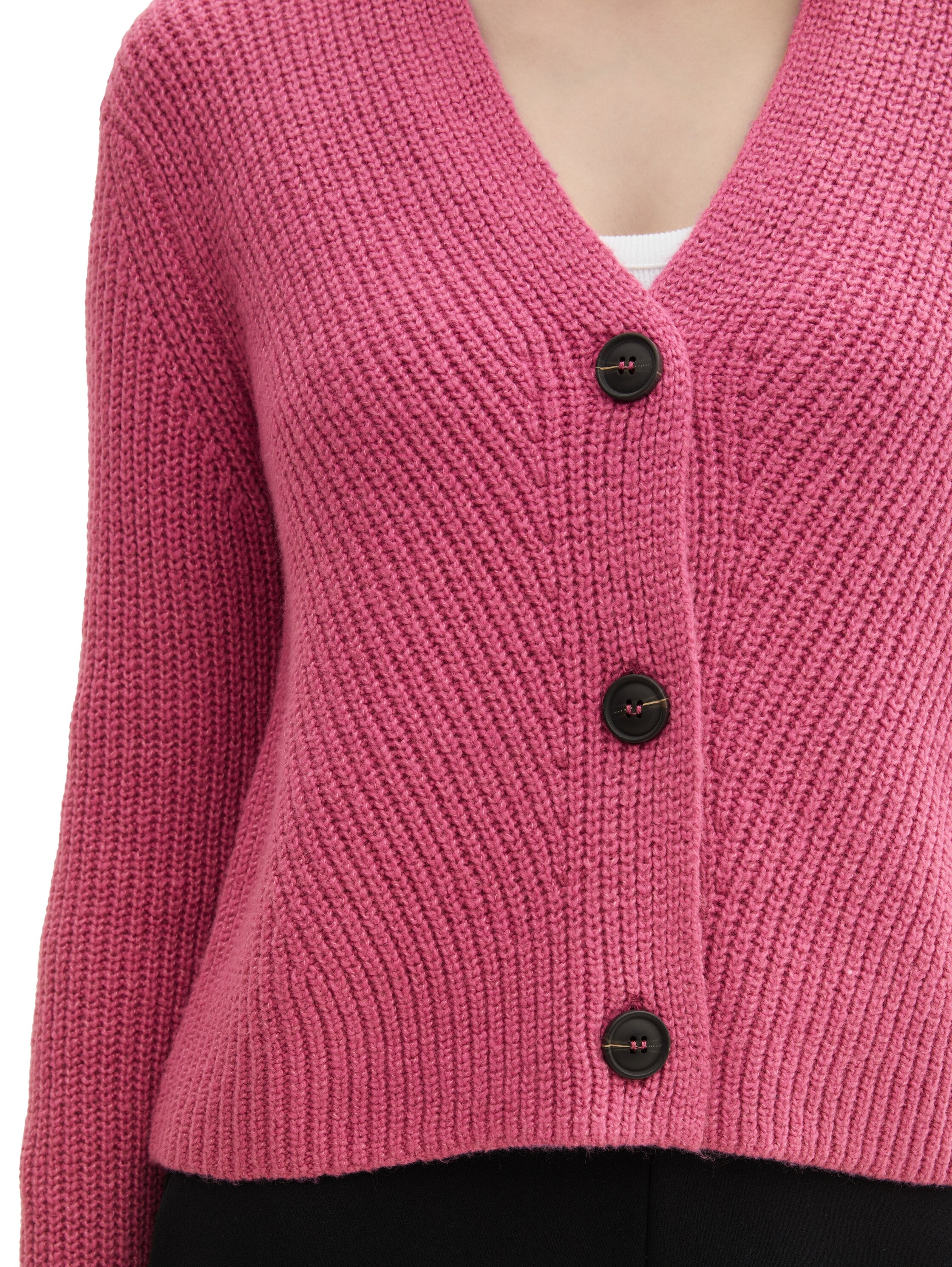 TOM TAILOR Strickjacke, mit Knopfleiste
