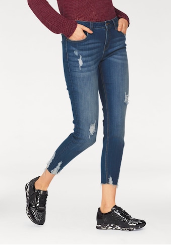 Skinny-fit-Jeans, mit Destroyed-Effekt