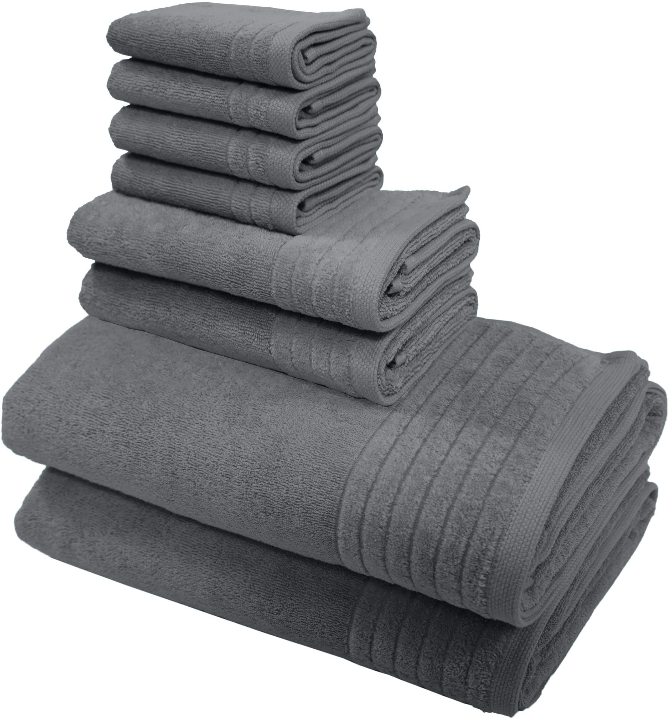 my home Handtuch Set »Sanremo premium, Premium Handtücher, 600 gr/m²«, Set, 8 tlg., Frottier, Duschtücher, Handtücher, Seiftücher, 100% Baumwolle, weich