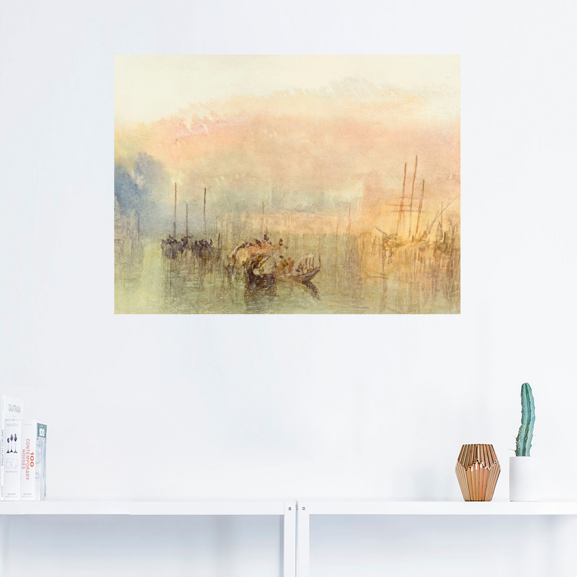 Artland Wandbild »Venedig, Einfahrt Canal Grande«, Gewässer, (1 St.), als Leinwandbild, Wandaufkleber oder Poster in versch. Grössen