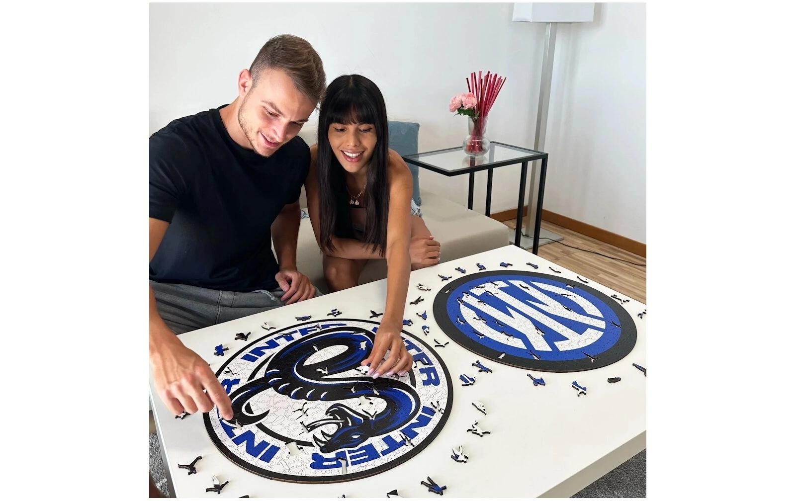 Puzzle »Iconic FC Inter Mailand – Logo mit Schlange«, Holzart: Birke (Herkunftsland: China)