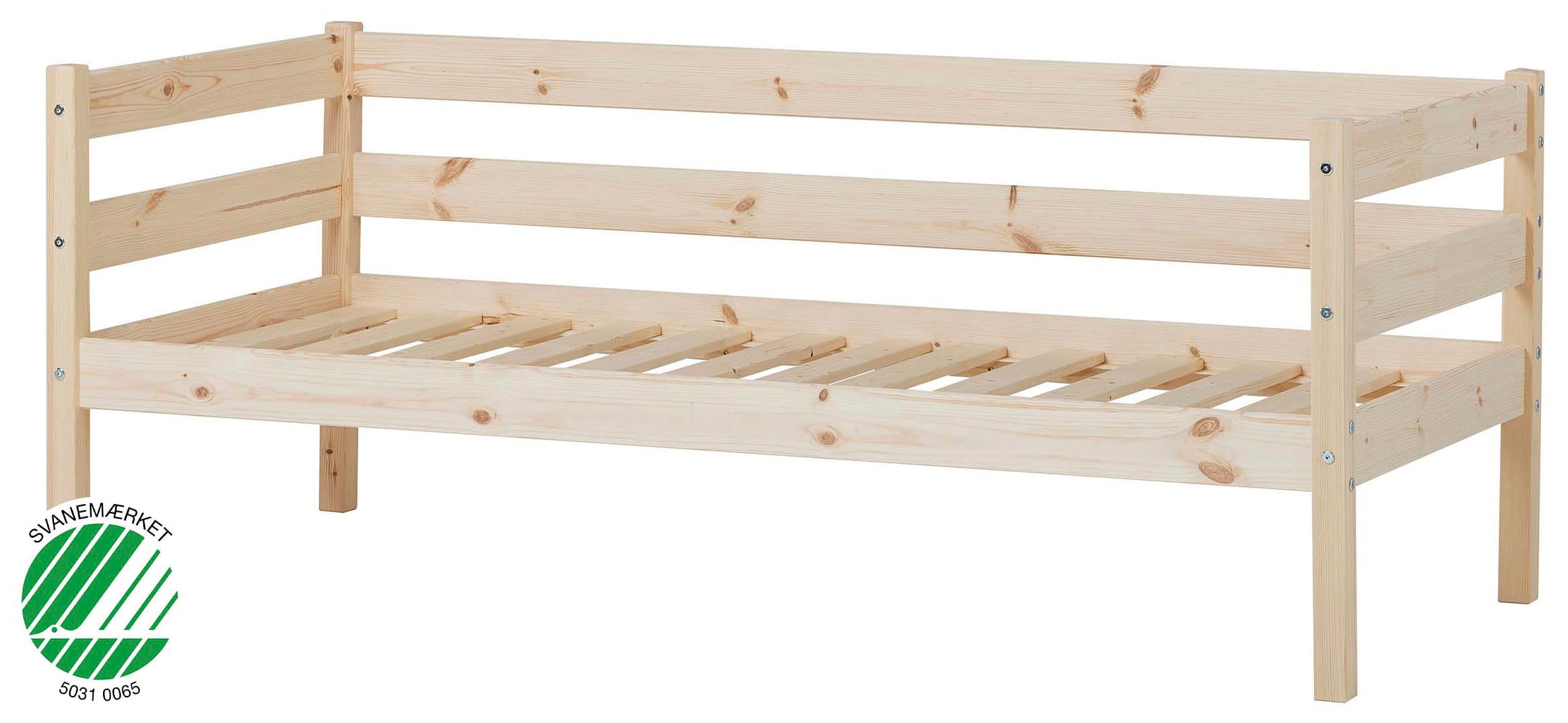 Hoppekids Einzelbett »ECO Comfort Kinderbett, Kiefer Massivholz, Jugendbett inkl. Rollrost« 70x160 cm, wahlweise in verschieden Farben/ Matratze/ Absturzsicherung