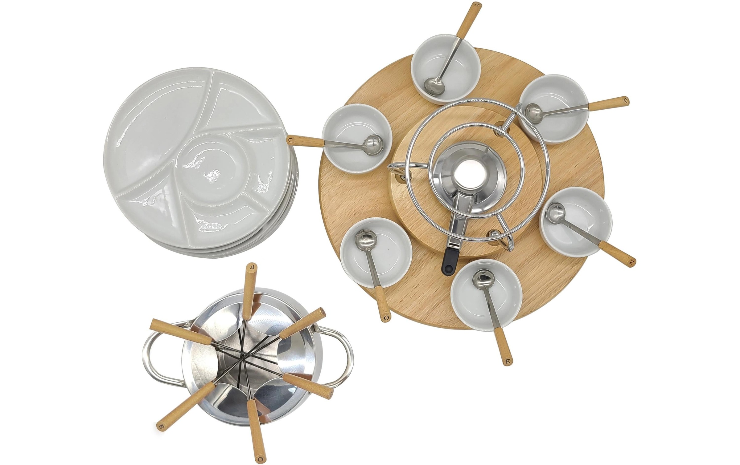 ohmex Fondue »OHM-FND-2229 29 Teile«, Holzart: Bambus (China)