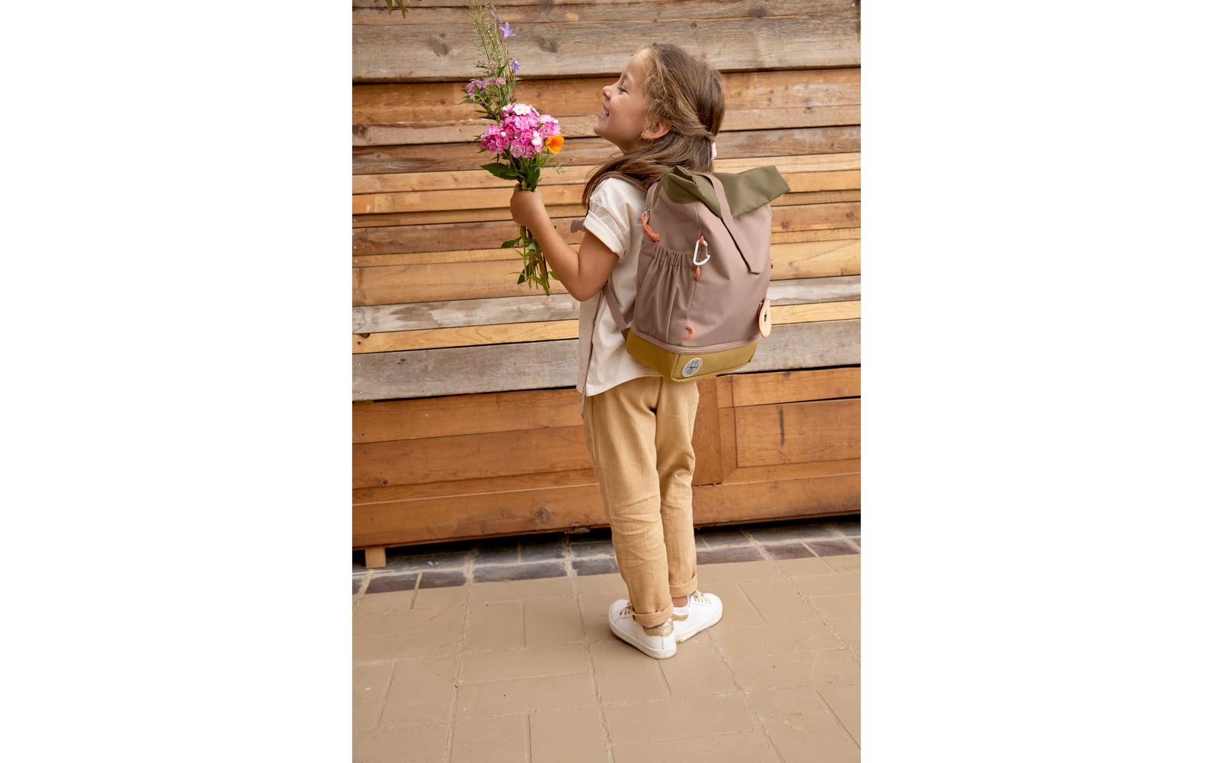 LÄSSIG Kinderrucksack »Mini Rolltop Nature Haselnuss«