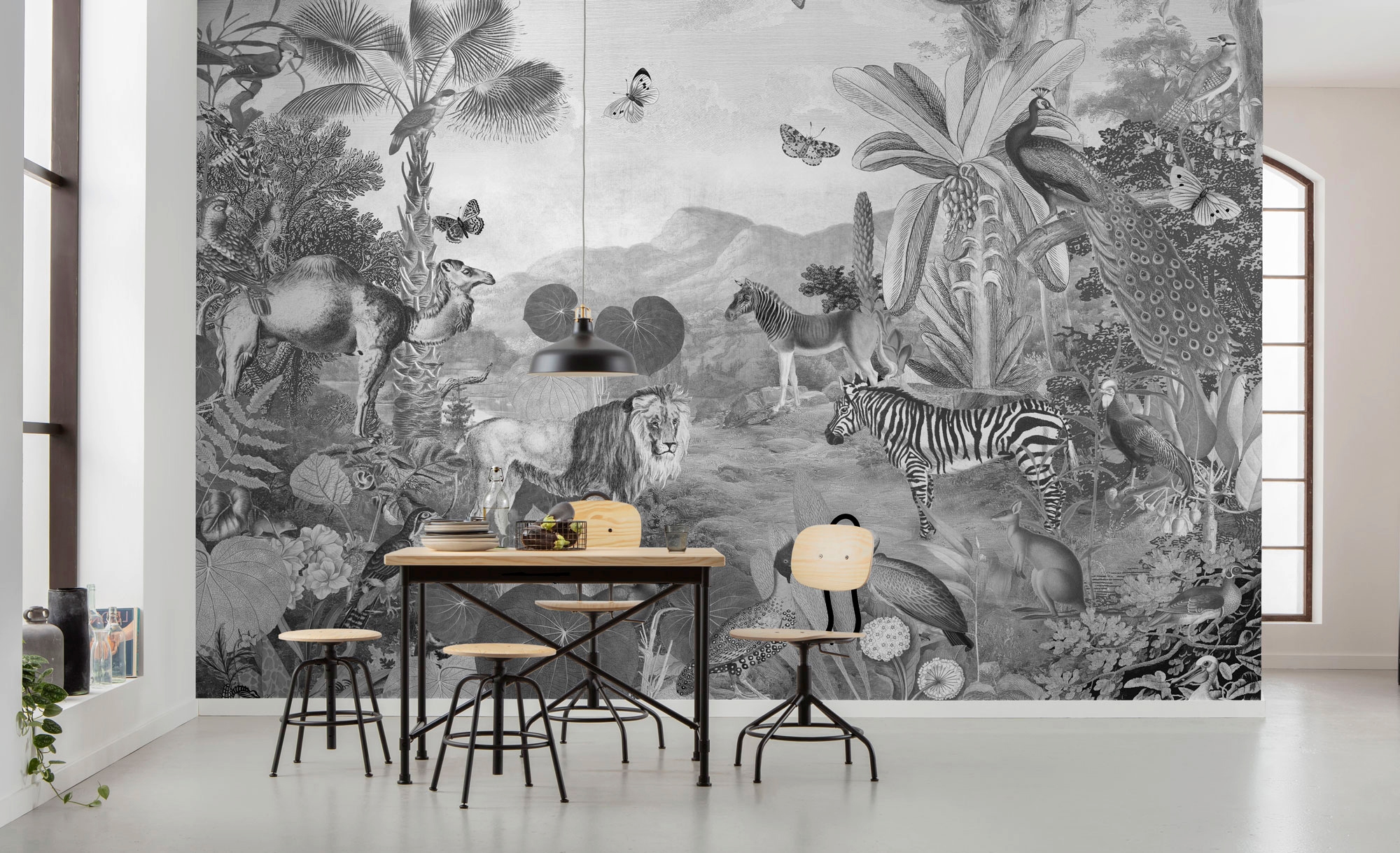 Komar Vliestapete »Digitaldruck Vlies - Flora and Fauna - Grösse 350 x 250 cm«, bedruckt, Wohnzimmer, Schlafzimmer