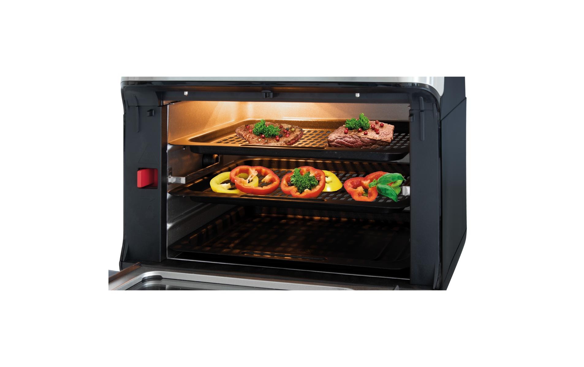 ProfiCook Heissluftfritteuse »PC-FR 1200 H Schwarz;Edelstahl«, 1500 W