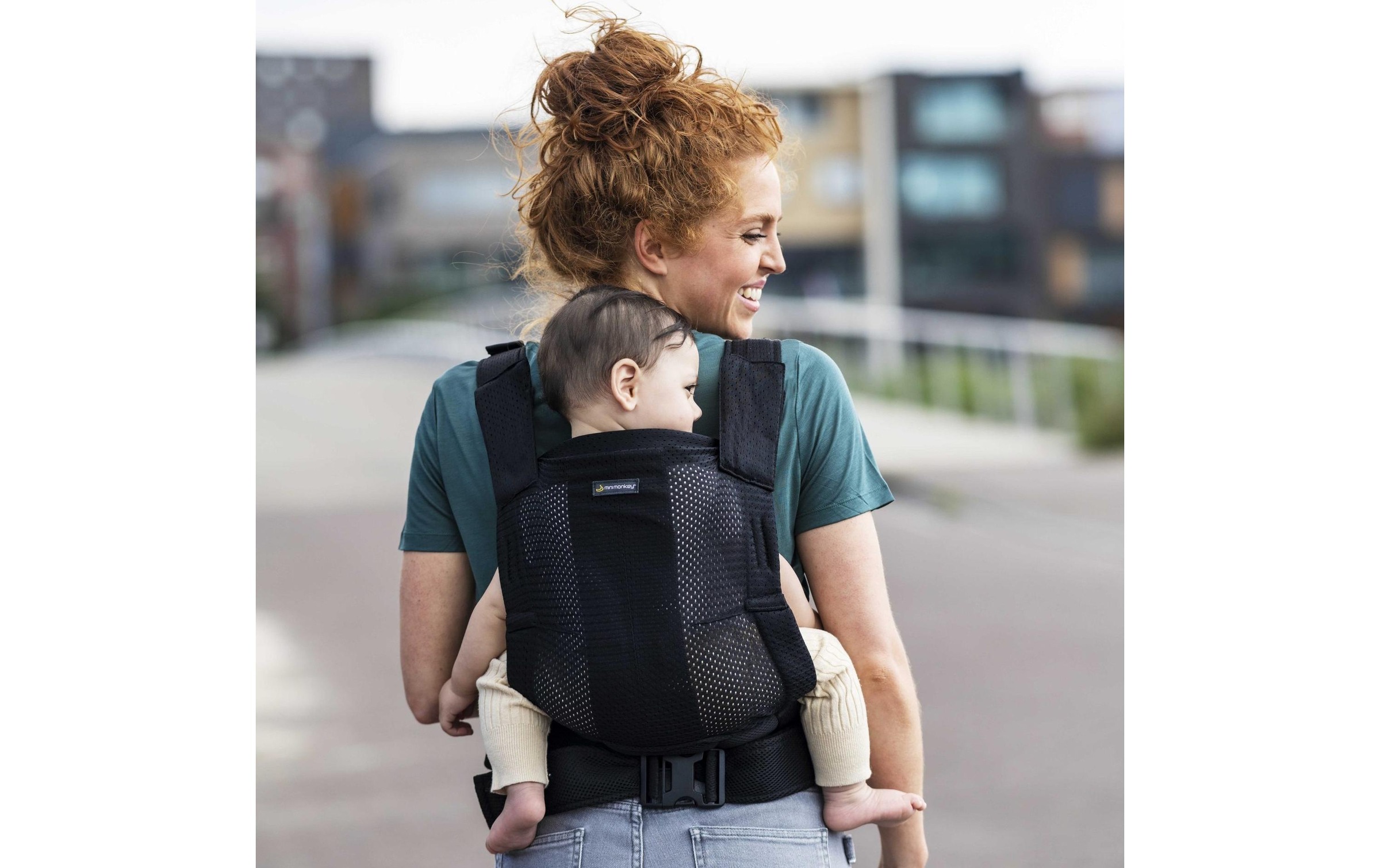 Bauchtrage »Minimonkey Baby Carrier Schwarz«
