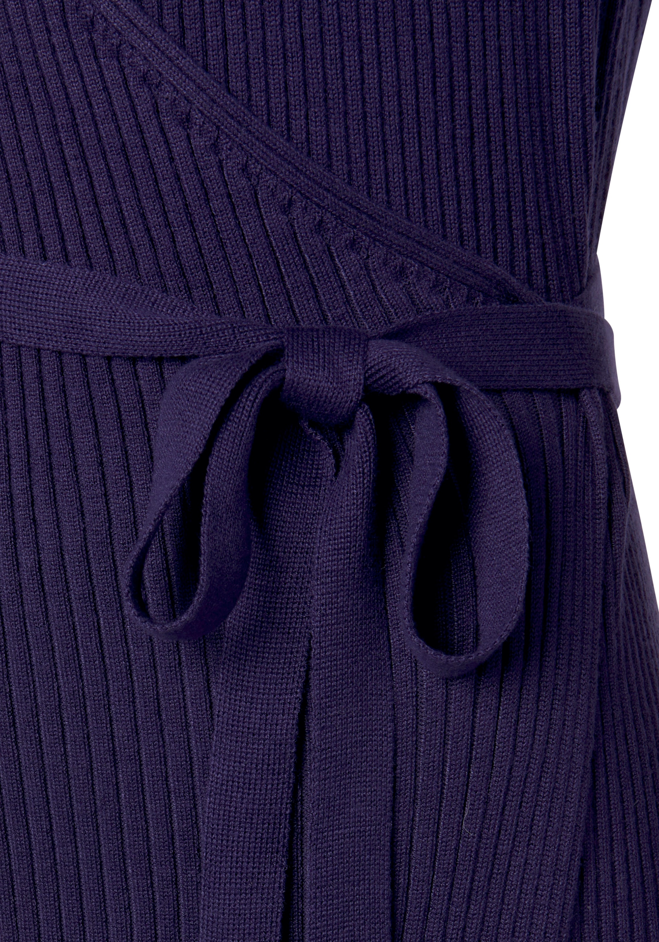 LASCANA Strickkleid »-Loungekleid«, zum wickeln mit Taillengürtel, Loungewear