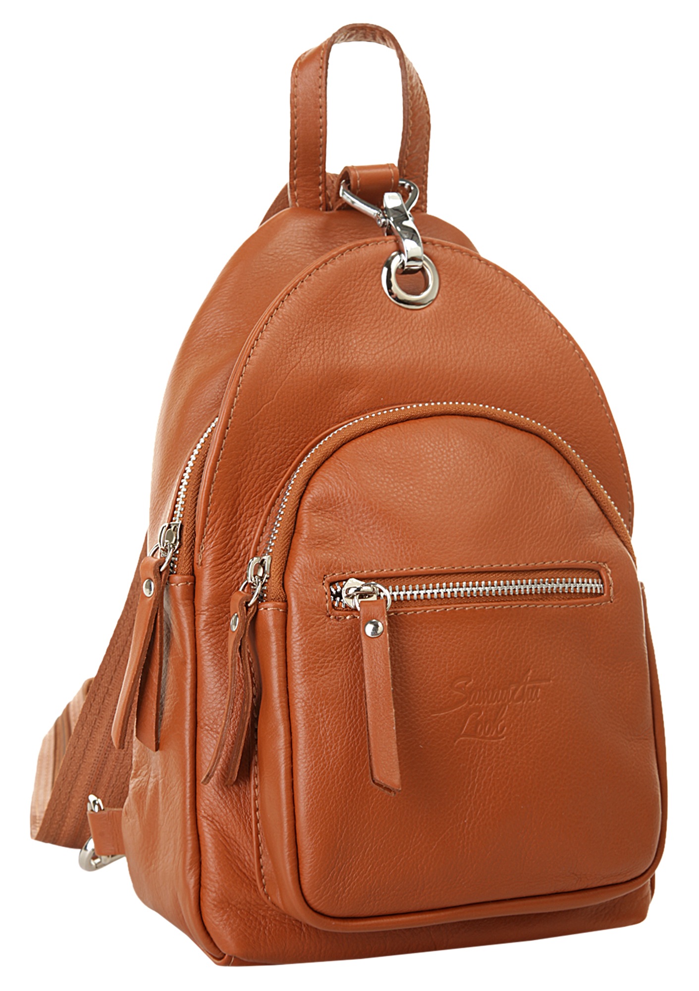 Samantha Look Cityrucksack, echt Leder, Made in Italy