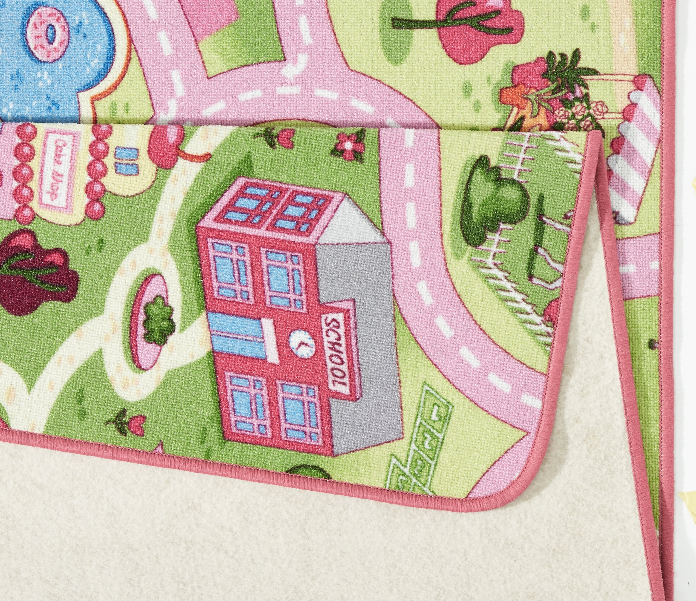 HANSE Home Kinderteppich »Sweettown«, rechteckig, 7 mm Höhe, Kurzflor, Strassen-Spielteppich, Spielunterlage, Kinderzimmer