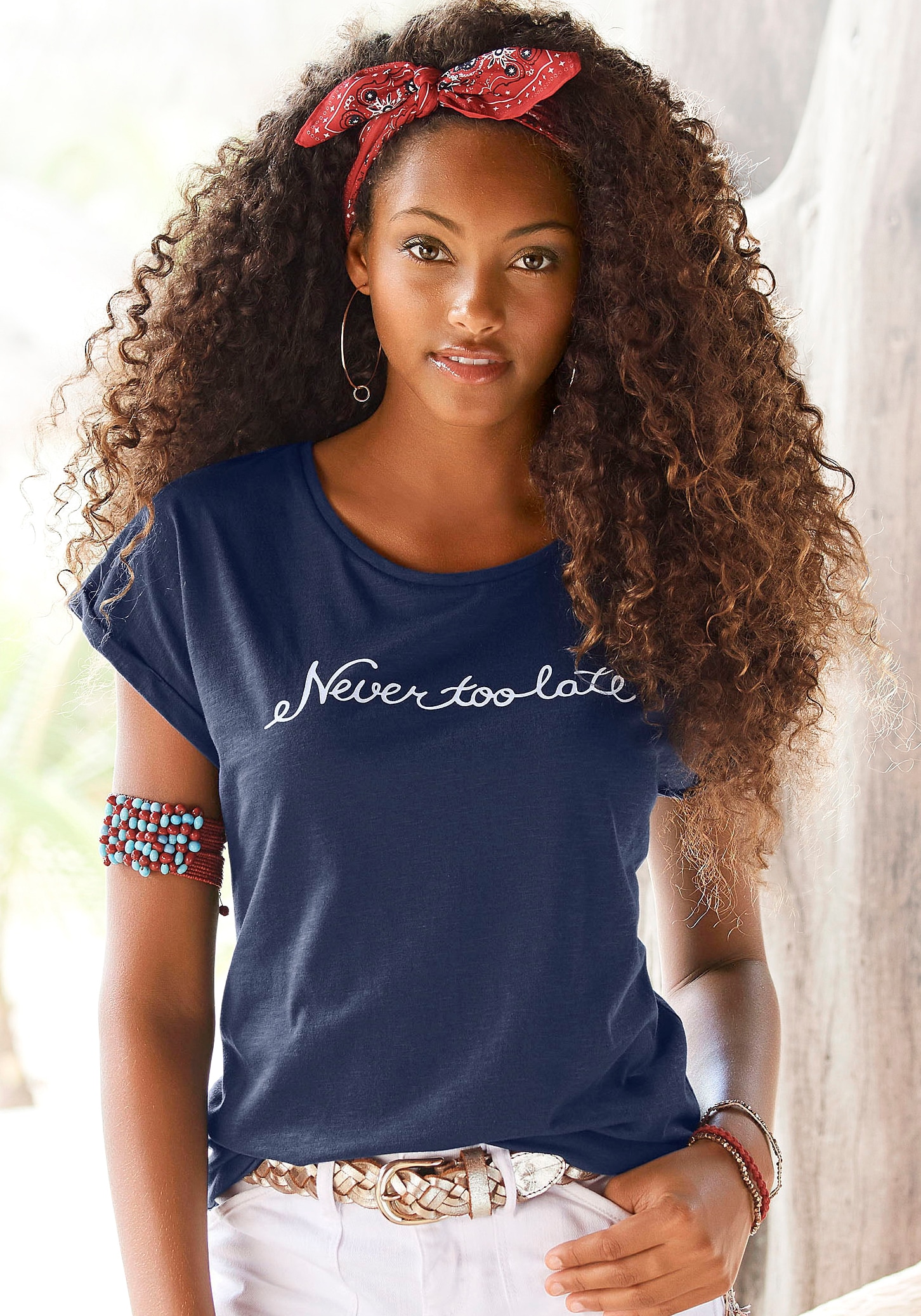 Beachtime T-Shirt, mit modischem Jelmoli-Versand online late\