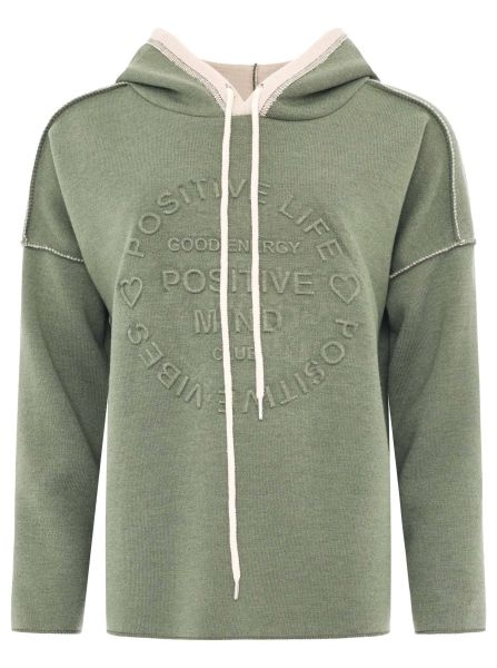 Zwillingsherz Hoodie »"Positive Mind"«, mit Kapuze, 3/4 Arm und Stempeldruck