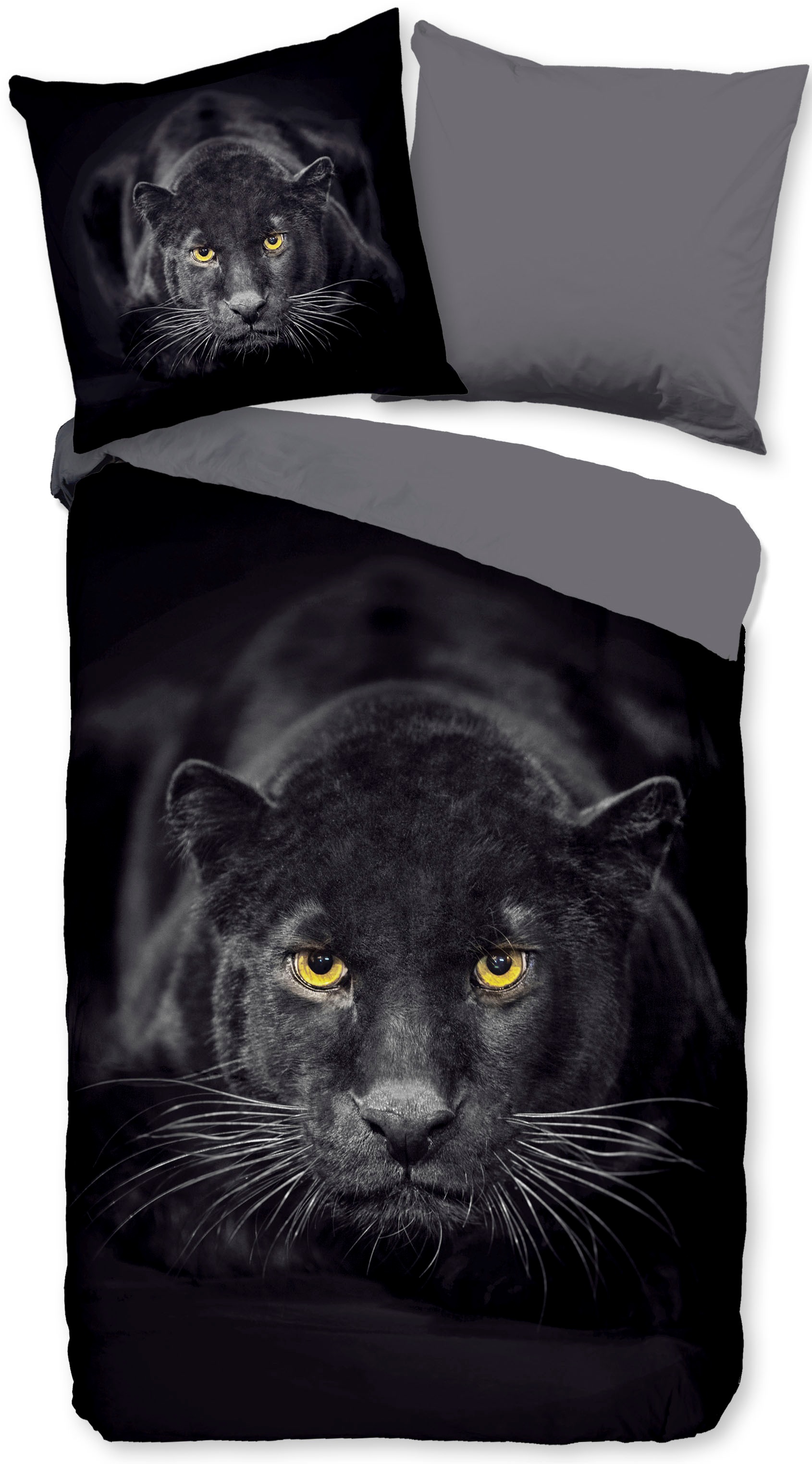 PURE luxury collection Wendebettwäsche »Panter«, (2 tlg.), 100% Mikrofaser kaufen