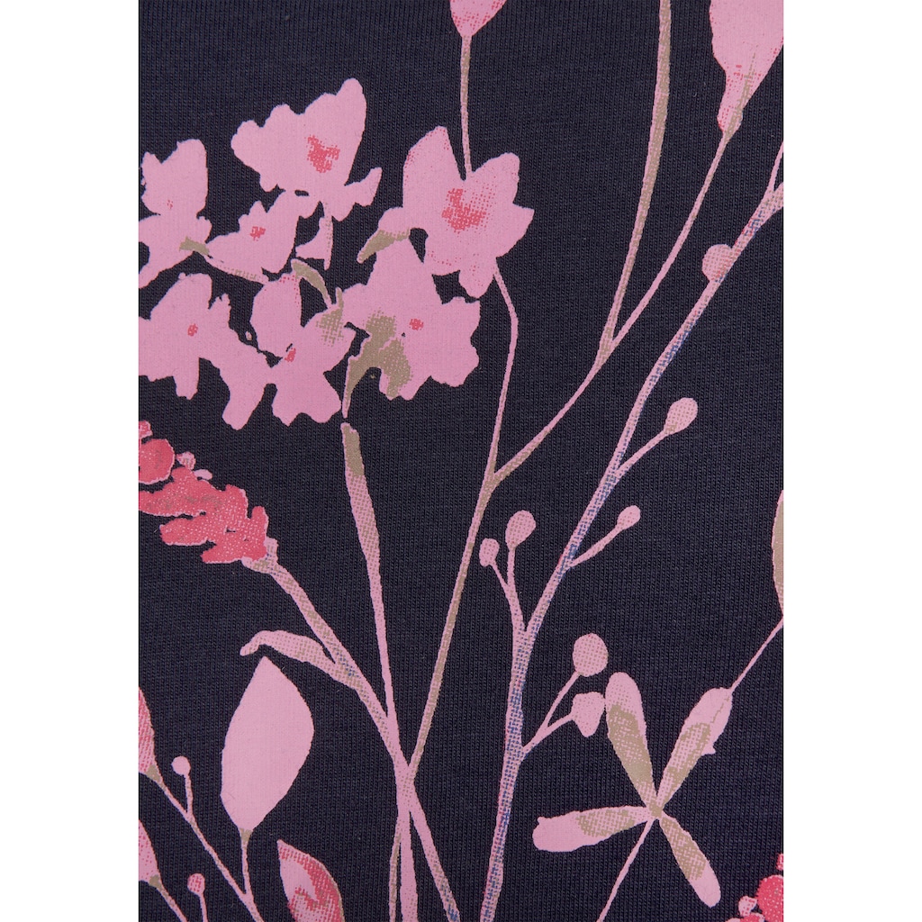 s.Oliver Sleepshirt, (1 tlg.), mit floralem Frontdruck