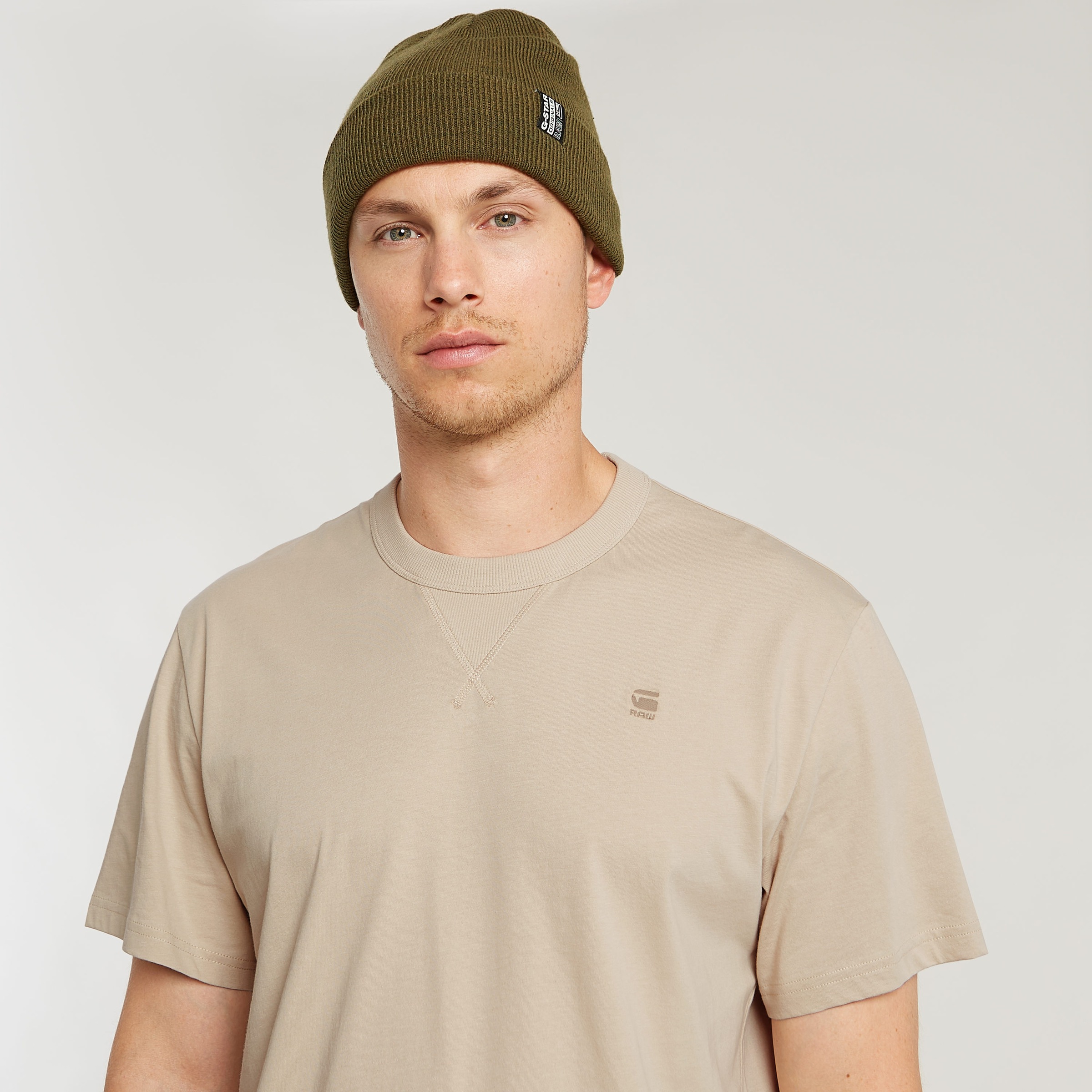 G-STAR T-Shirt »Nifous«, Rundhals, mit Rippeinsatz
