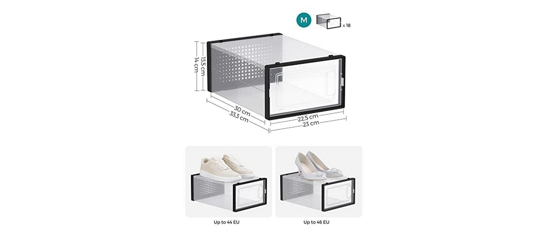 SONGMICS Schuhschrank »stapelbar 18-er Set«