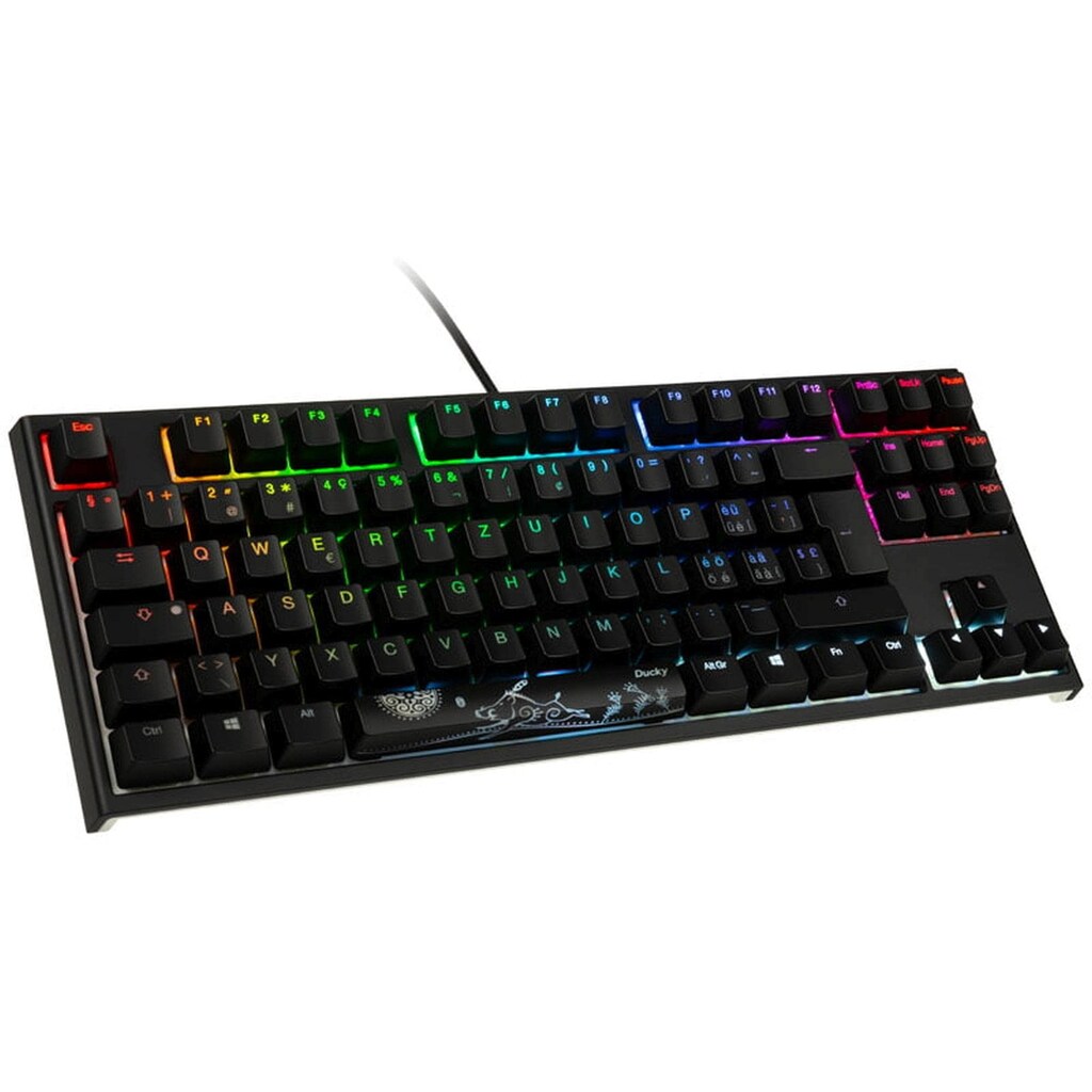 Gaming-Tastatur »Ducky ONE 2 TKL, MX-Silent Red«