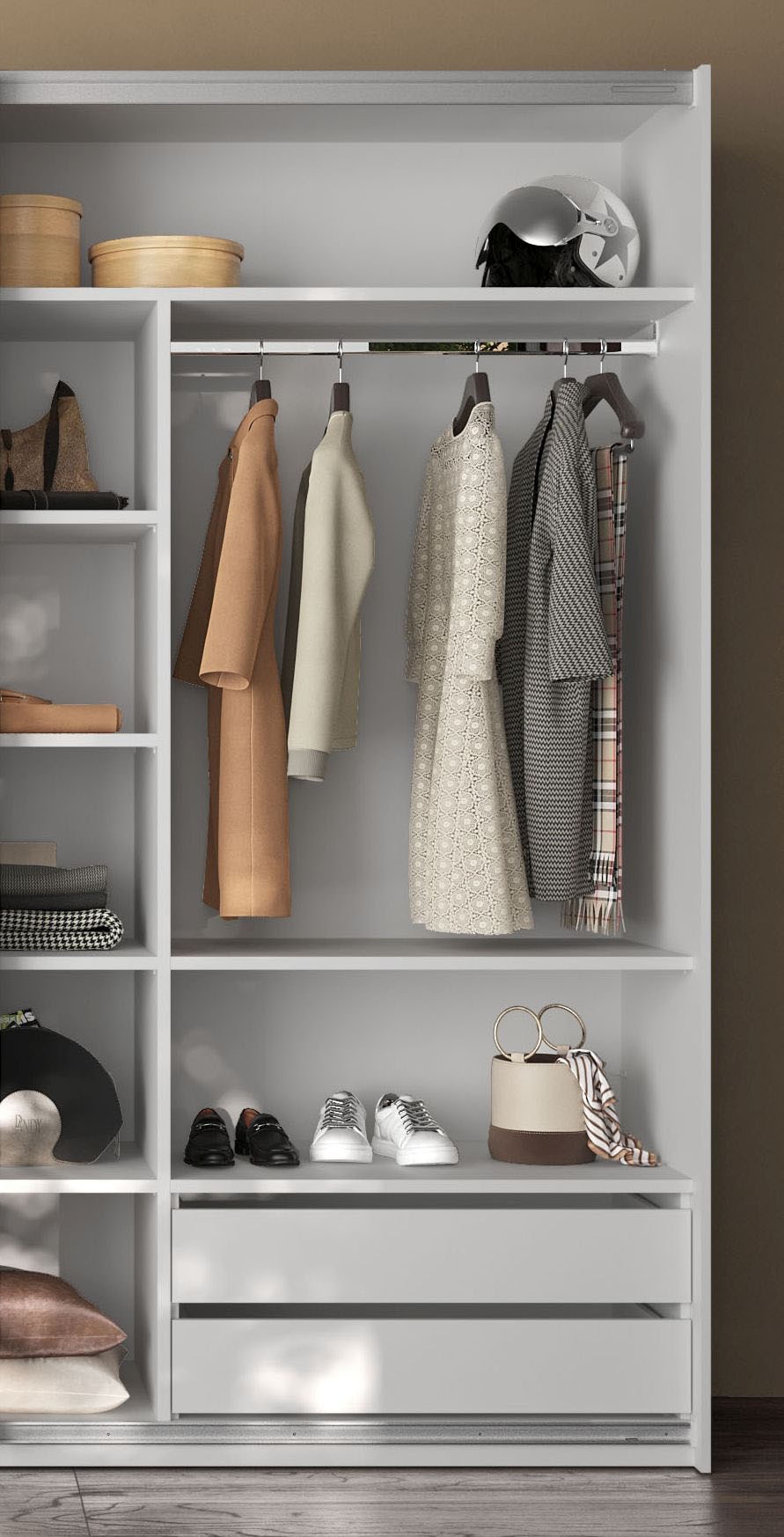 INOSIGN Einlegeboden »Malmo Weiss (1St), nur verwendbar mit Zubehör Inneneinteilung«, für Schwebetürenschrank, Breite 90 cm, Tiefe 50 cm, Höhe 2,2 cm