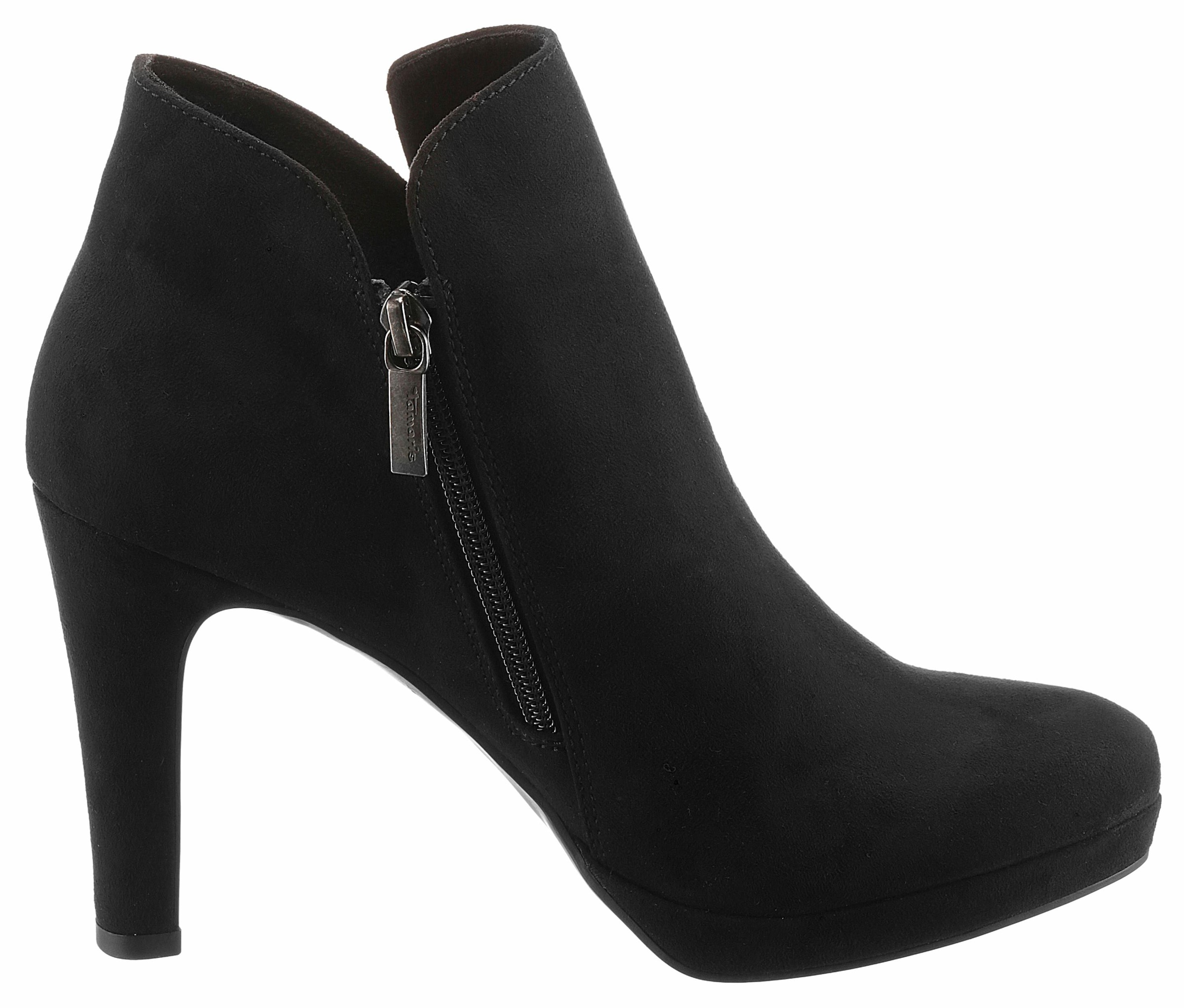 Tamaris High-Heel-Stiefelette, Abendmode, High-Heel-Stiefelette, Ankleboots im femininen Look