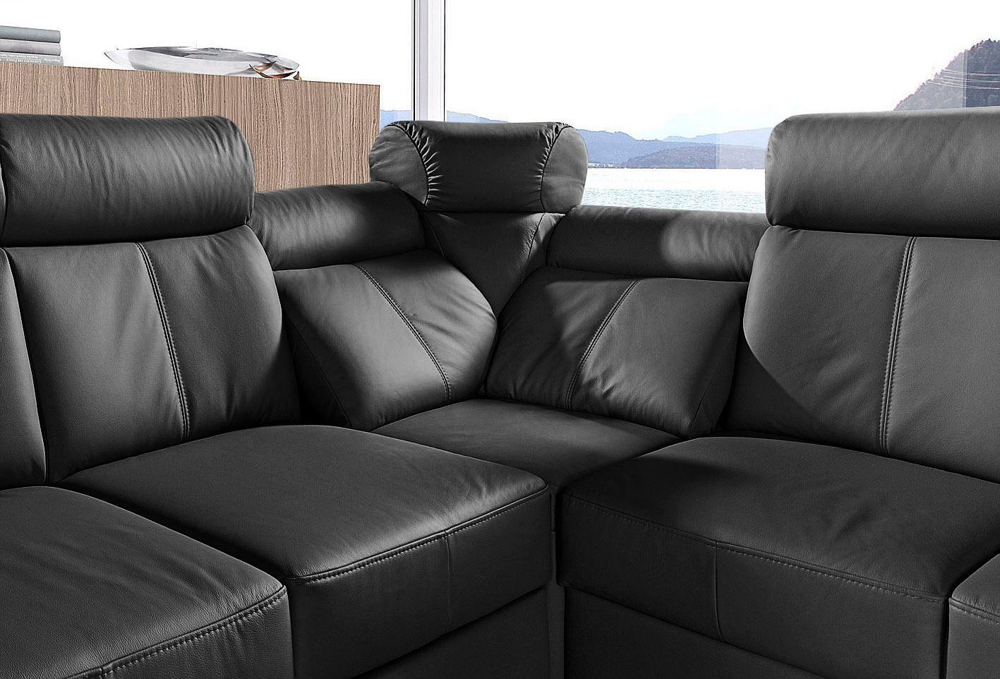 sit&more Ecksofa »Basel L-Form«, wahlweise mit Relaxfunktion