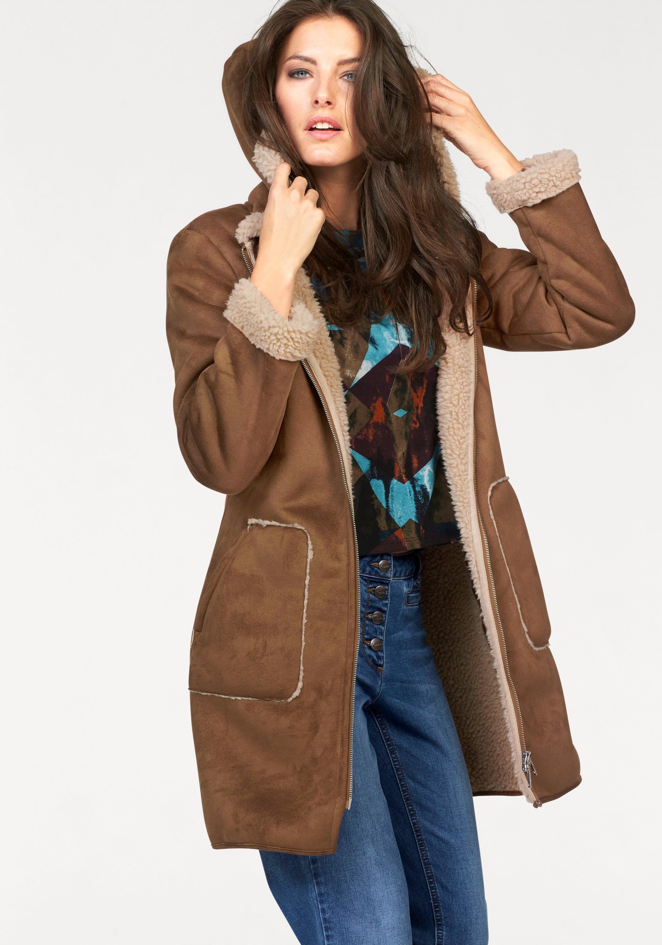 Aniston CASUAL Kurzmantel, mit Kapuze online bestellen bei Jelmoli-Versand  Schweiz