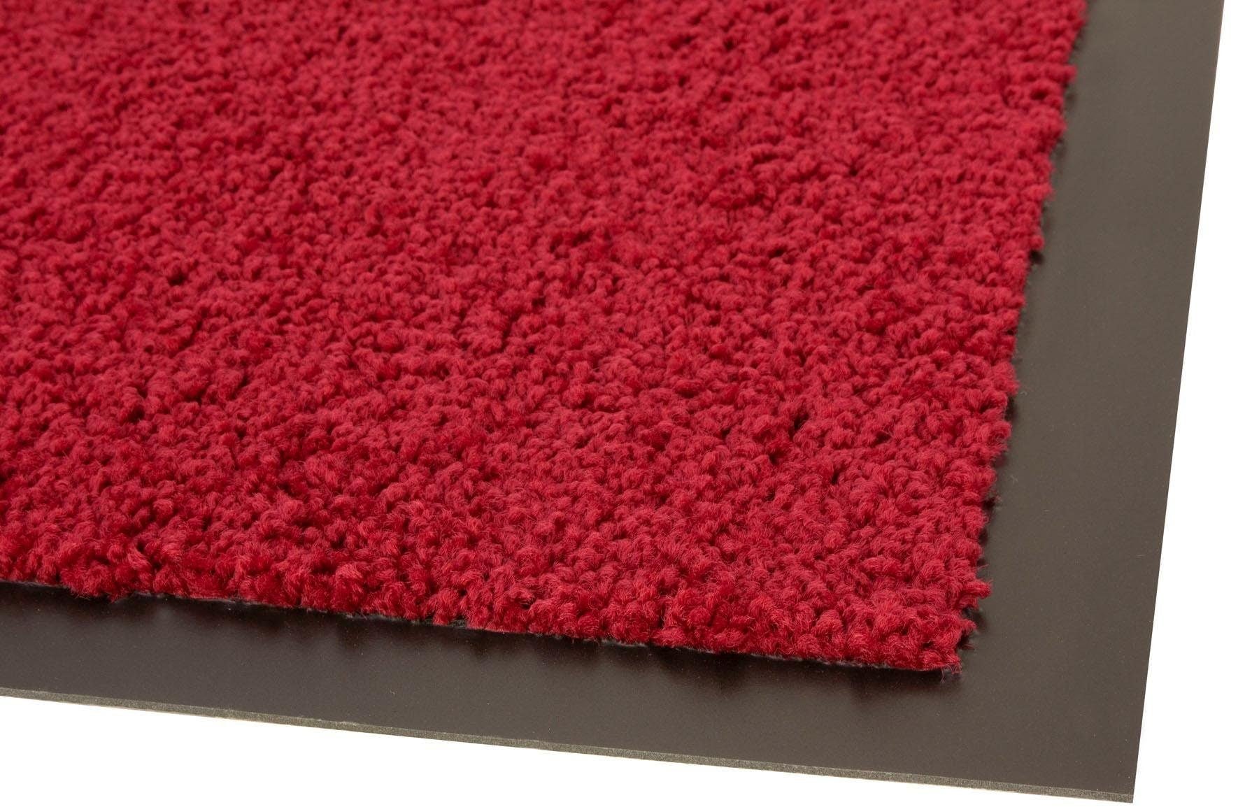 Primaflor-Ideen in Textil Fussmatte »DANCER, Made in Netherlands«, rechteckig, 6 mm Höhe, Schmutzfangmatte, Uni-Farben, grosse Farbauswahl, waschbar