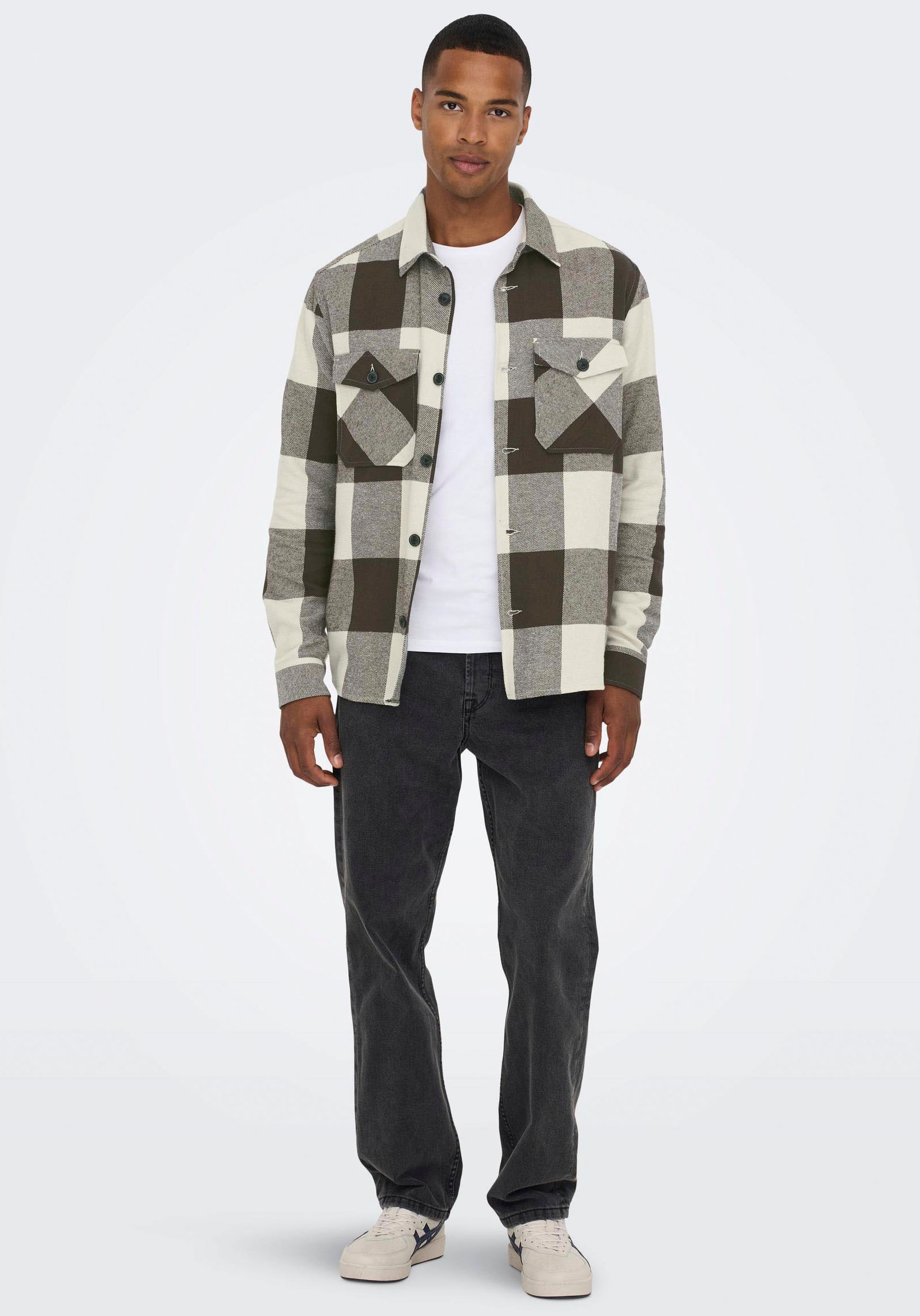 ONLY & SONS Karohemd »MILO LIFE CHECK OVERSHIRT«