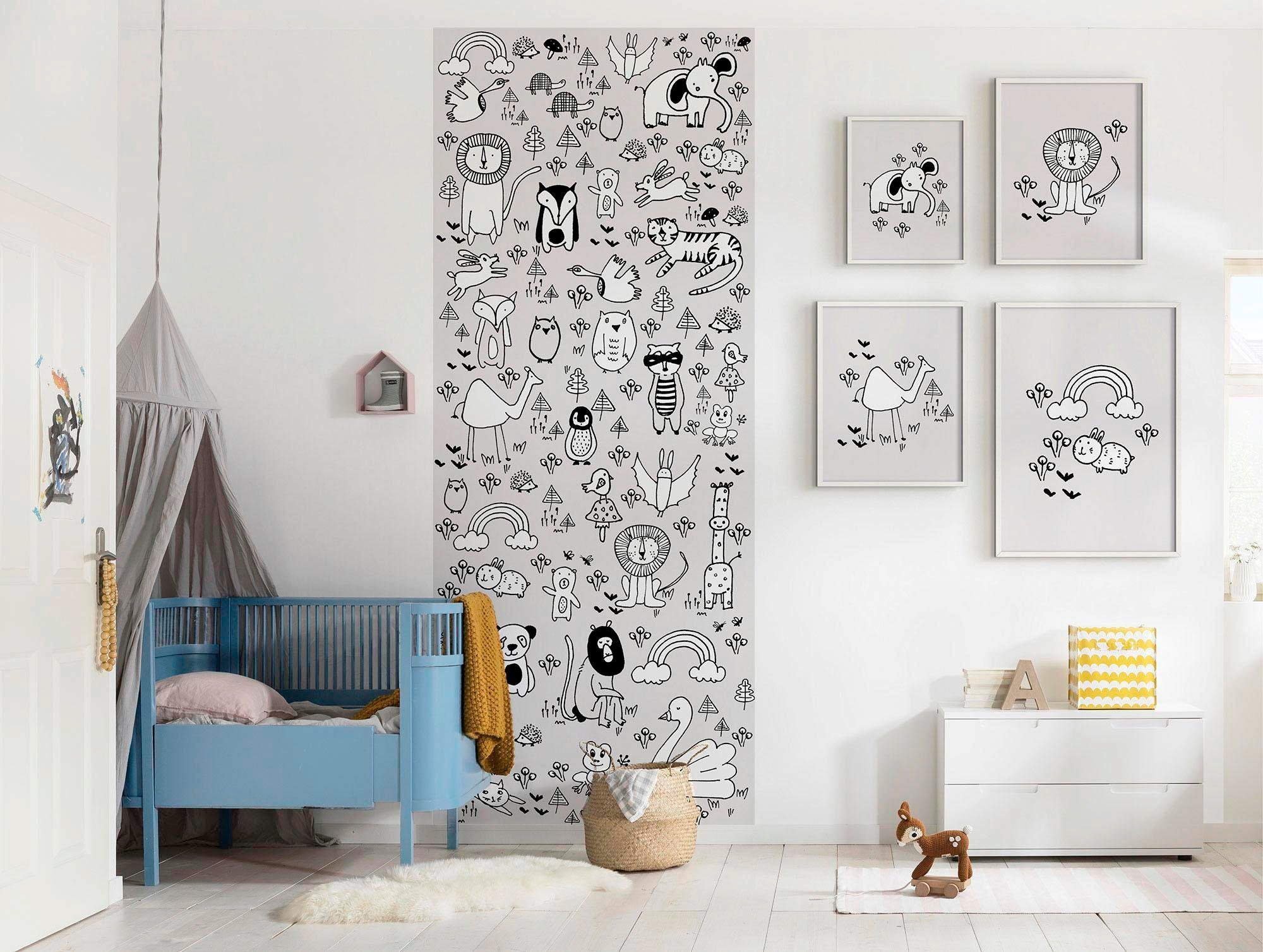 ❤ Komar Poster »Scribble Bunny«, Tiere, (1 St.), Kinderzimmer, Schlafzimmer,  Wohnzimmer entdecken im Jelmoli-Online Shop
