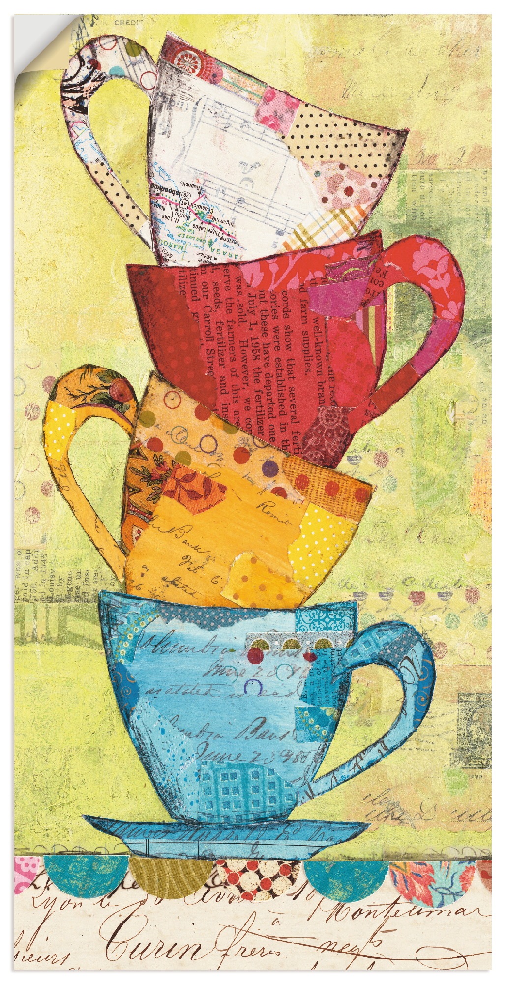 Artland Wandbild »Komm zum Kaffee«, St.), Grössen Besteck, Jelmoli-Versand kaufen online oder als Wandaufkleber in Geschirr & versch. | (1 Poster Leinwandbild